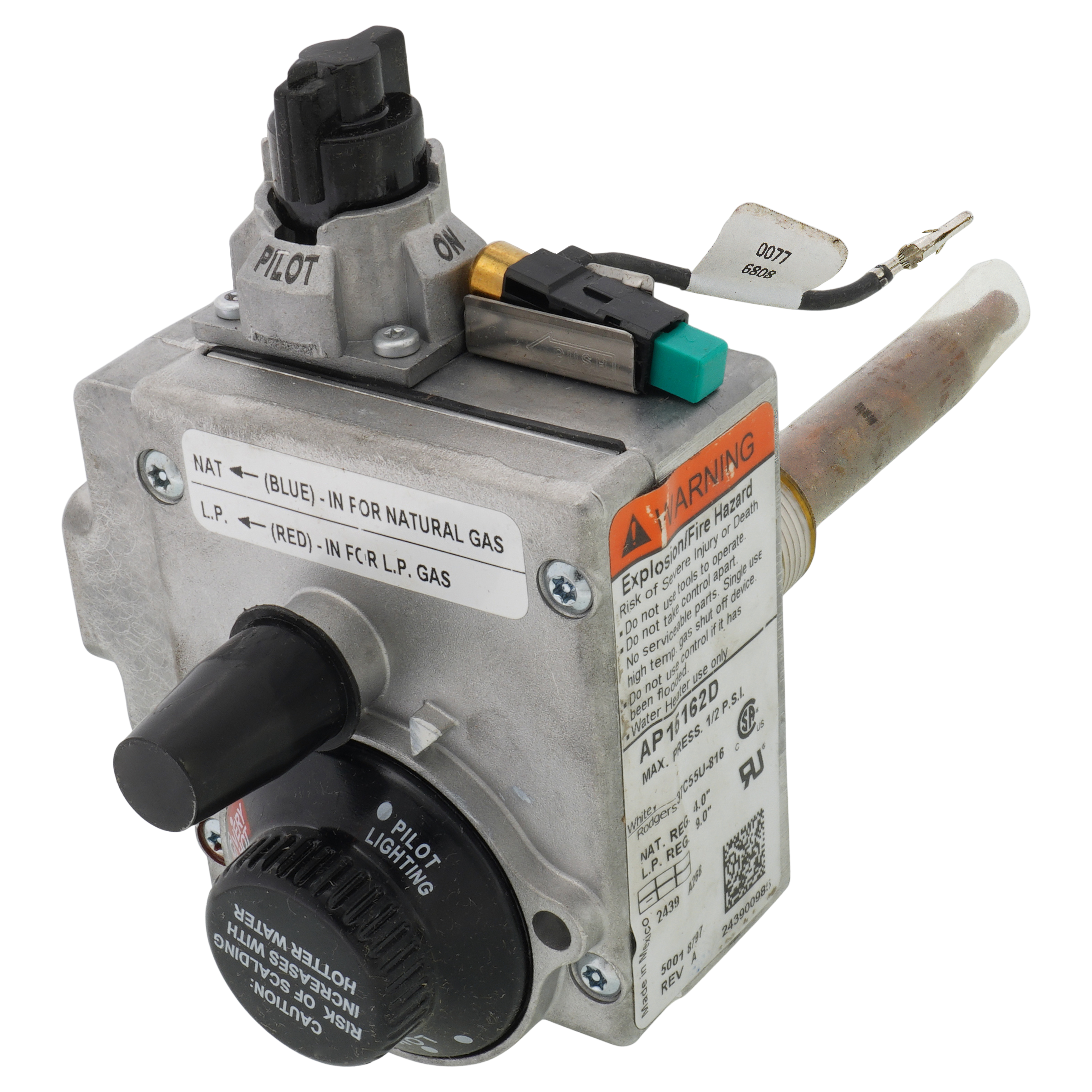 ビーター② カリブ SP20262D - Rheem SP20262D - Convertible Gas Valve, SP20262D