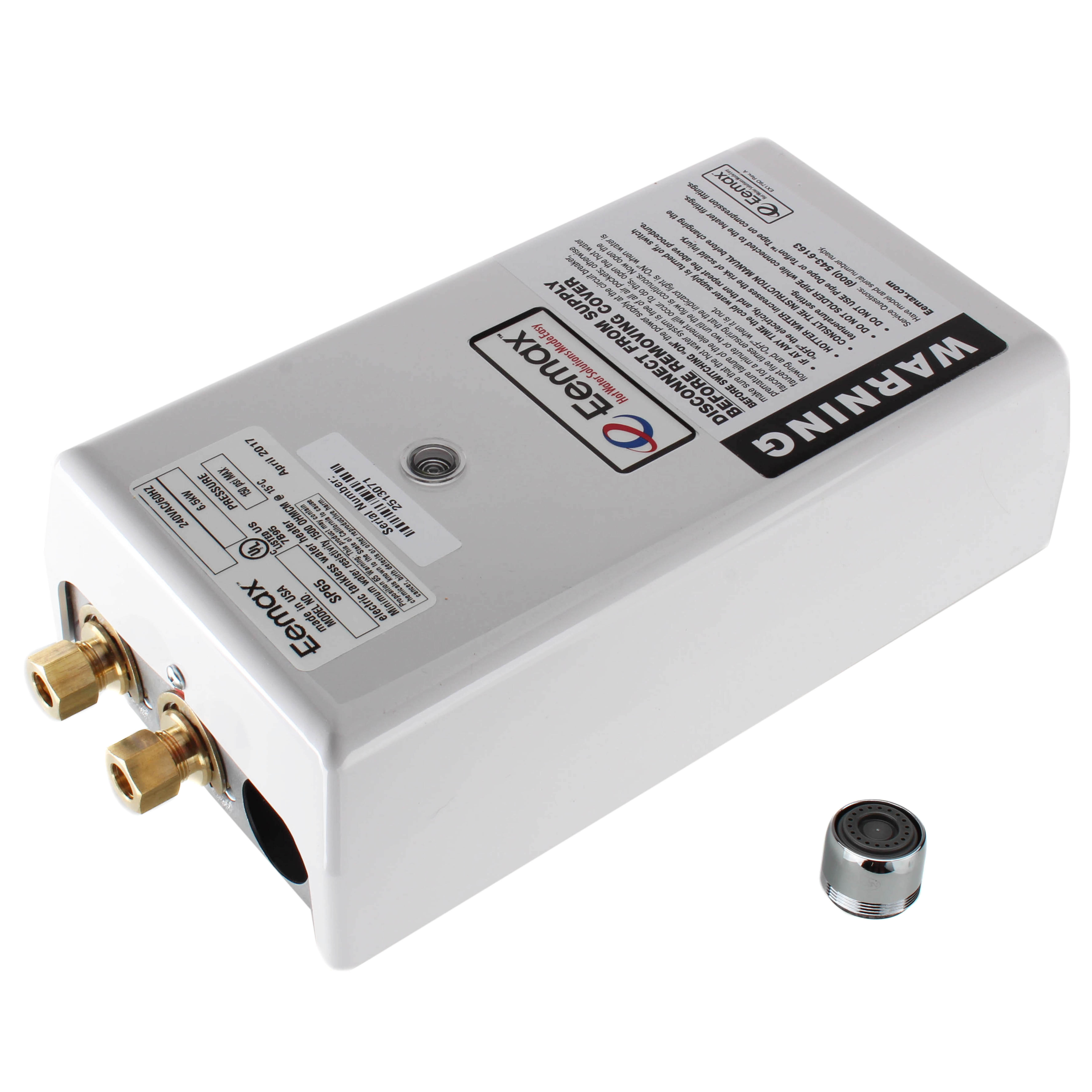 SP65 - Eemax SP65 - SP65 Single Point Electric Tankless Water Heater w/ Top  Connections