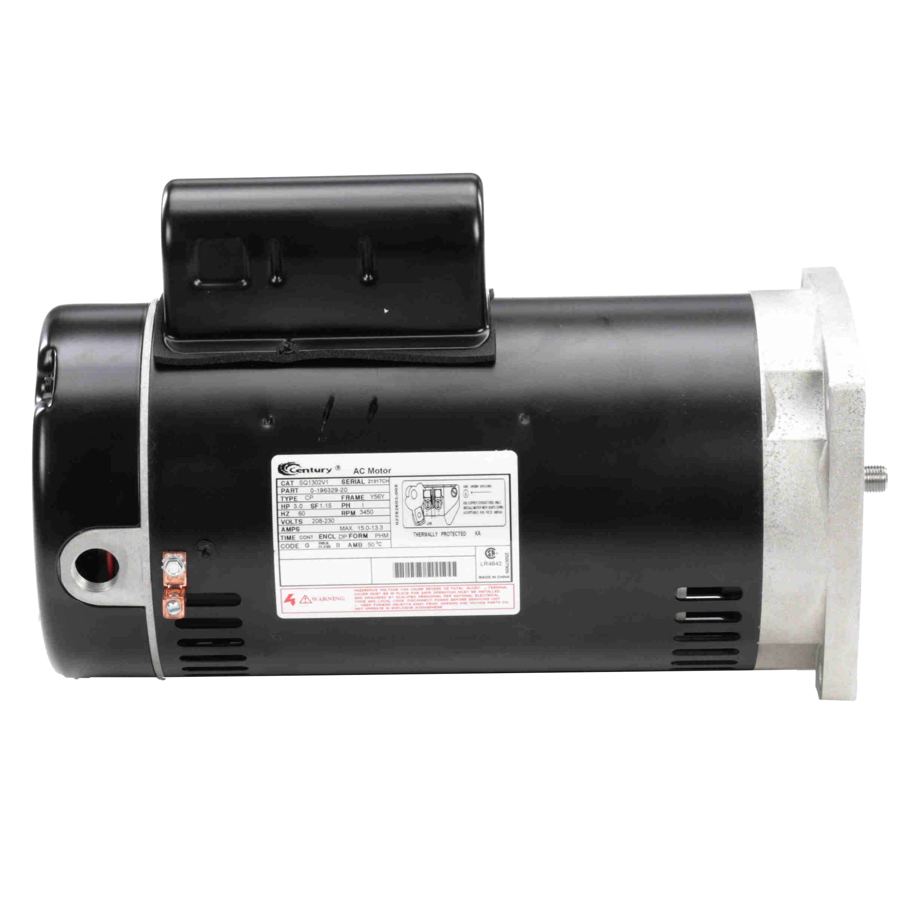 SQ1302V1 - Century SQ1302V1 - 3 HP 208-230v Square Flange Pool