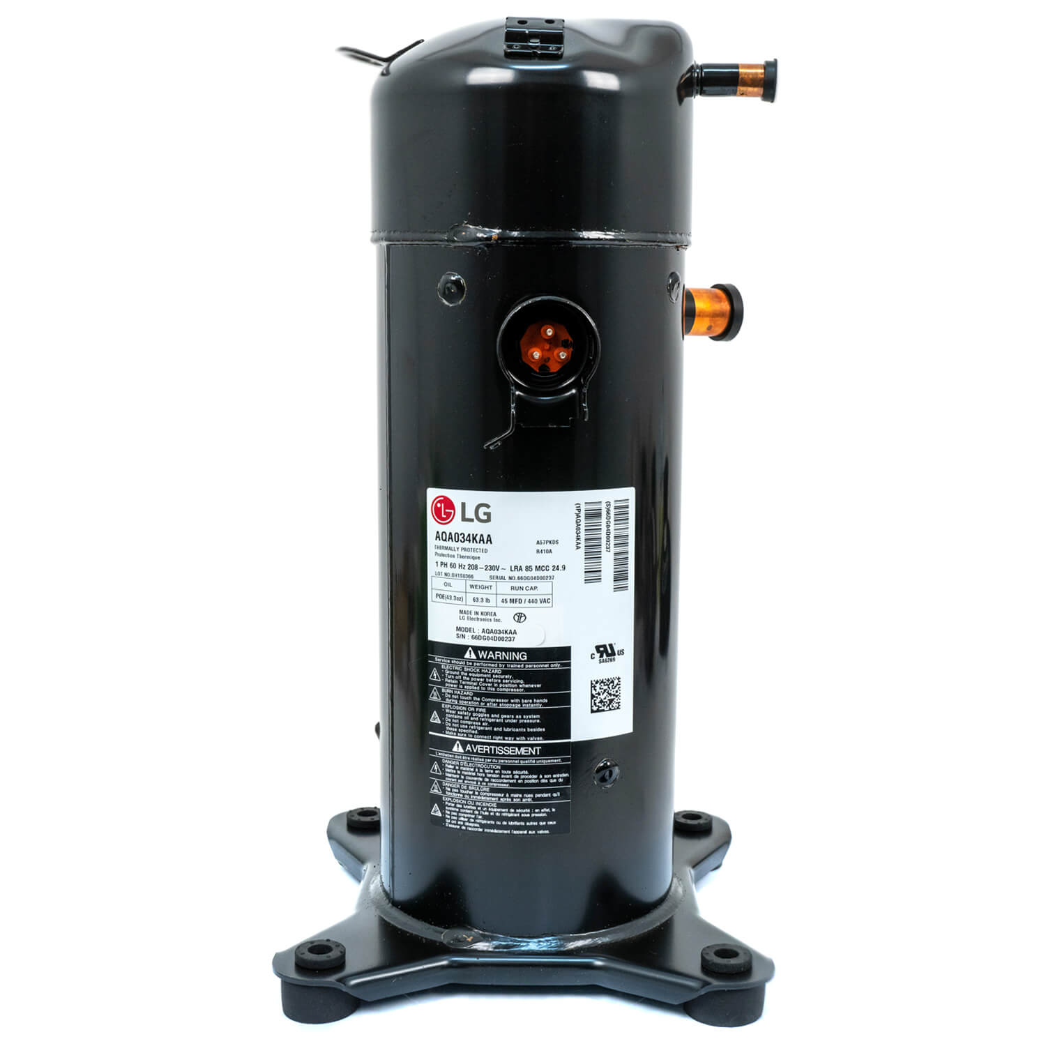 SQA022KAZ - LG SQA022KAZ - 21,500 BTU LG Scroll Compressor, 208