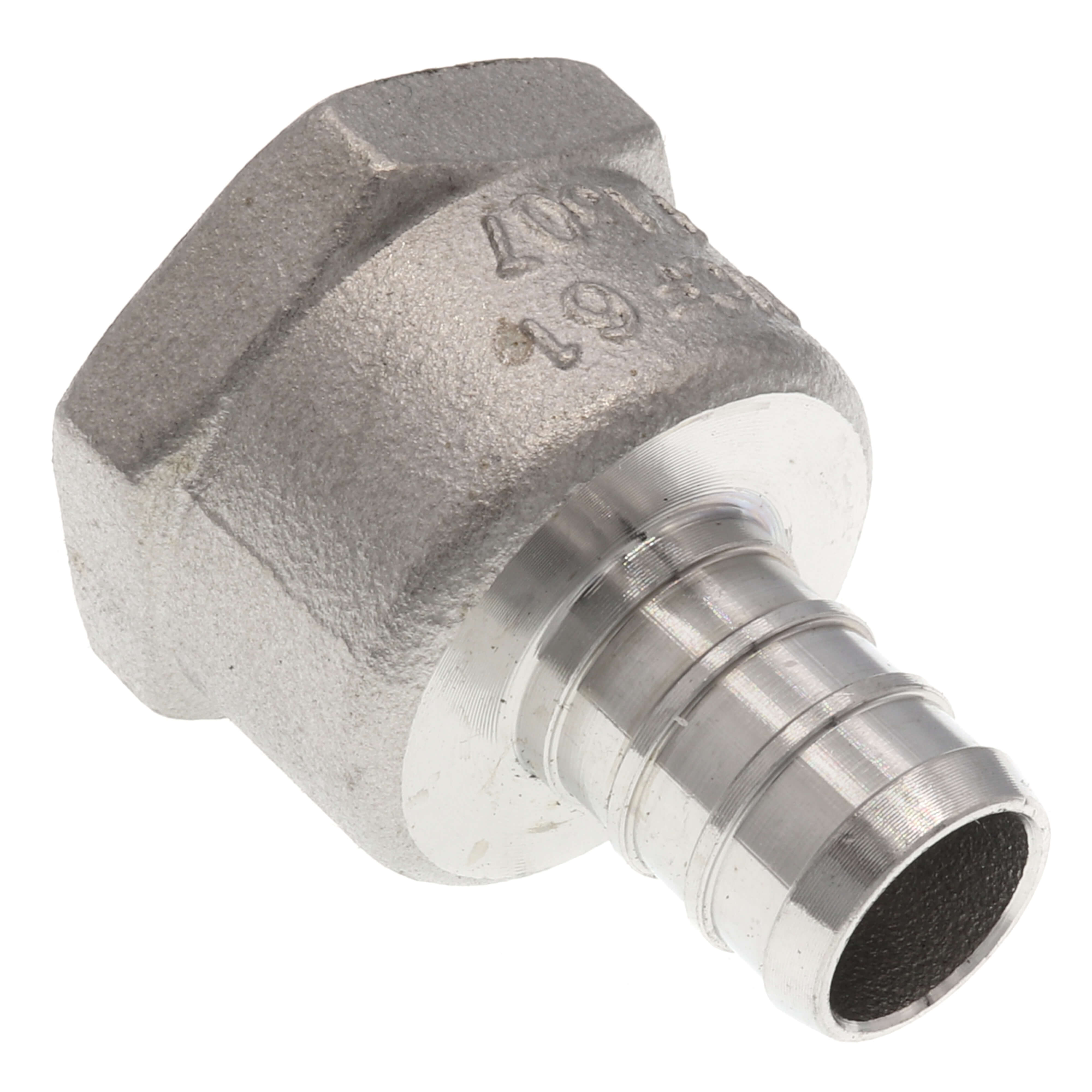 Hooshing 2 Stück Drop Ear Ellenbogen Pex Fittings 1/2 Zoll Pex x 3/4 Zoll NPT Innenadapter Messing Crimp Fittings für Pex Rohre Sanitärarbeiten
