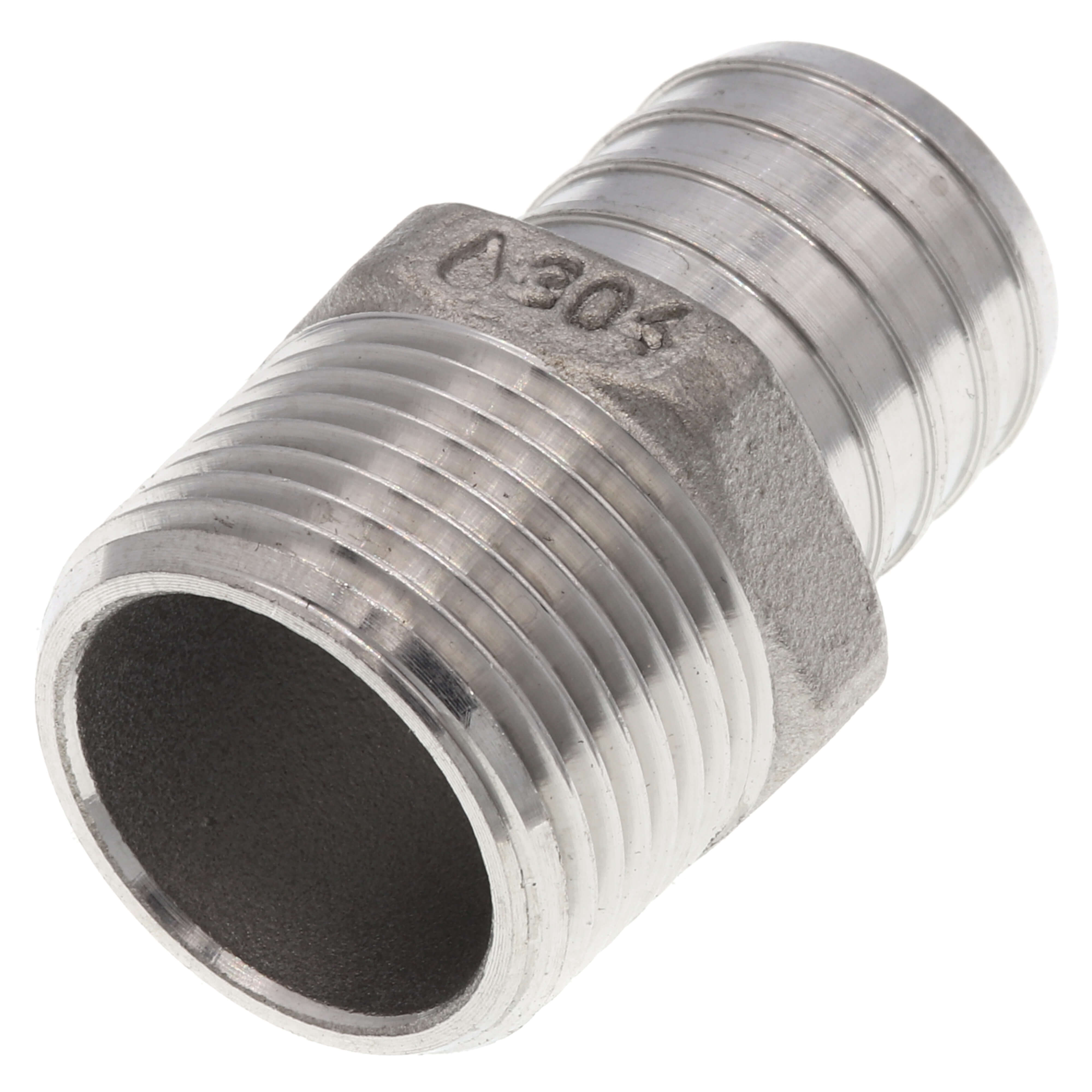 thumbnail image 2 of 1/2 Male X 3/4 Female NPT Straight Pipe Expander – 316 Stainless Steel, MVF Inc 5405-08-12-SS 2 of 5