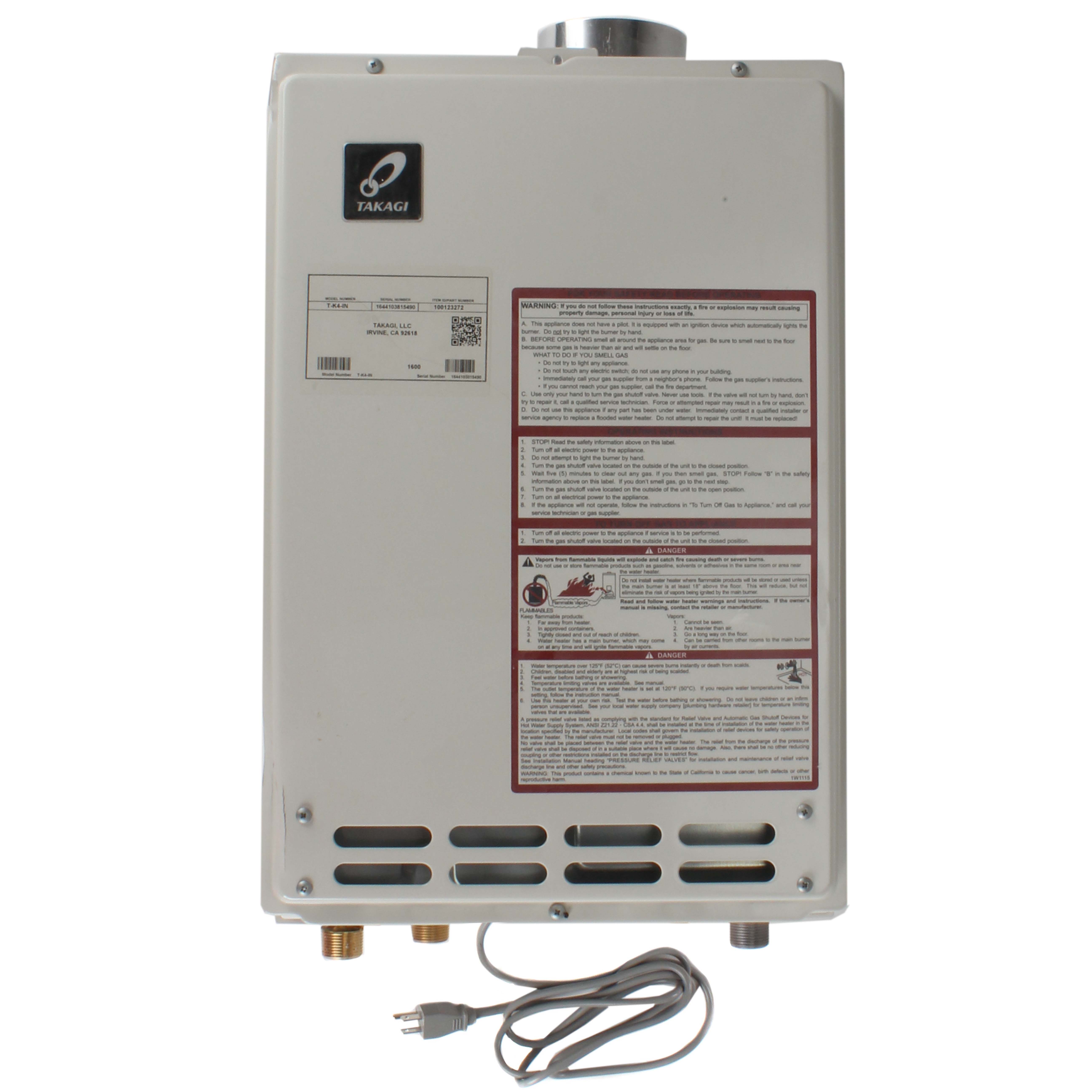 T-K4-IN-LP - Takagi T-K4-IN-LP - TK-4-IN Takagi Tankless Indoor Water  Heater (Propane)
