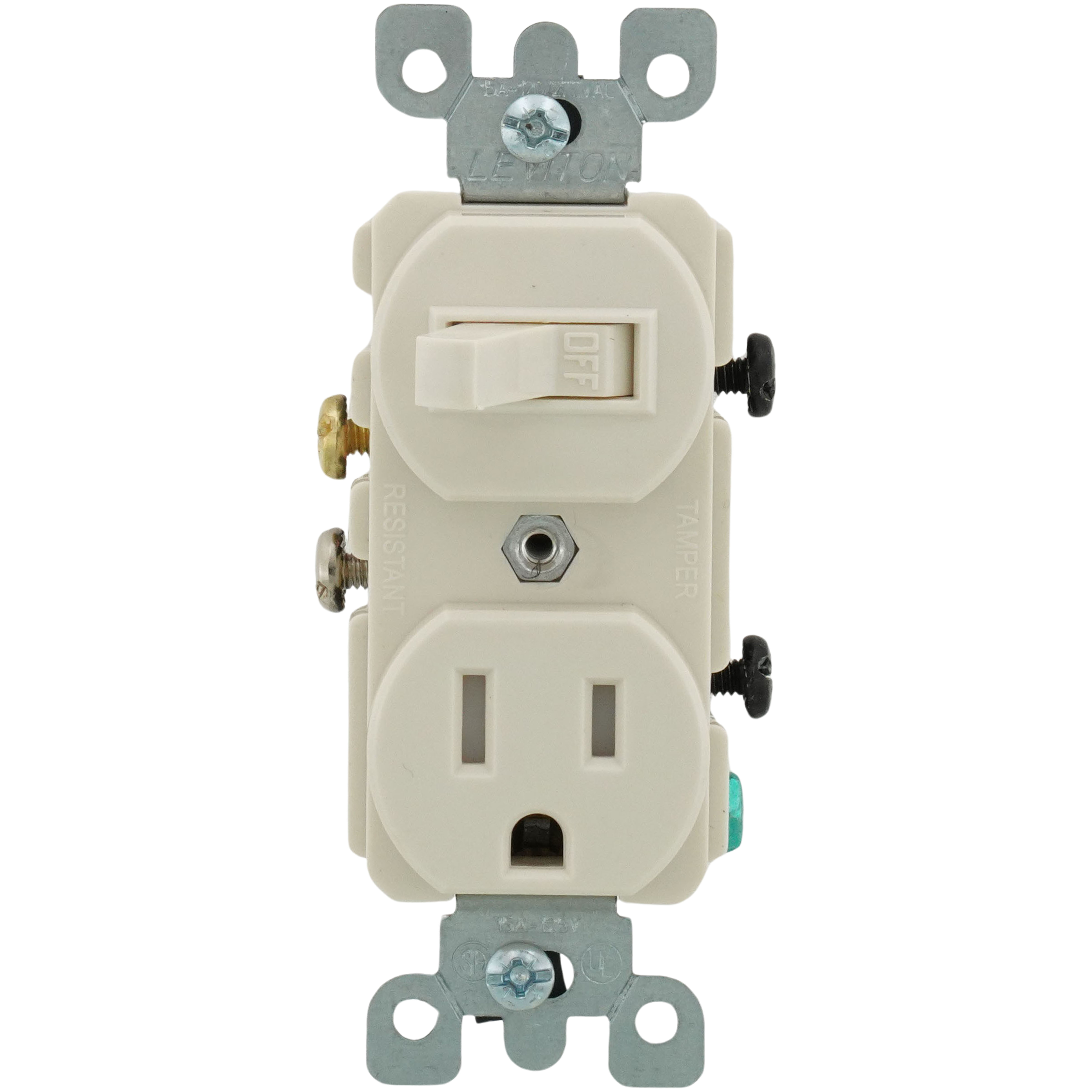 10 Leviton Almond TAMPER RESISTANT Duplex Receptacle Outlets NEMA 5-15 15A T5320-A - In Stock - Fruit Ridge Tools