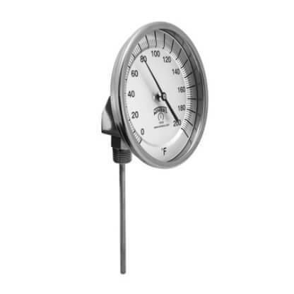 Termometro Bi-metallico Winters TBM30040B22 - 3cm Stelo, 50-500°F