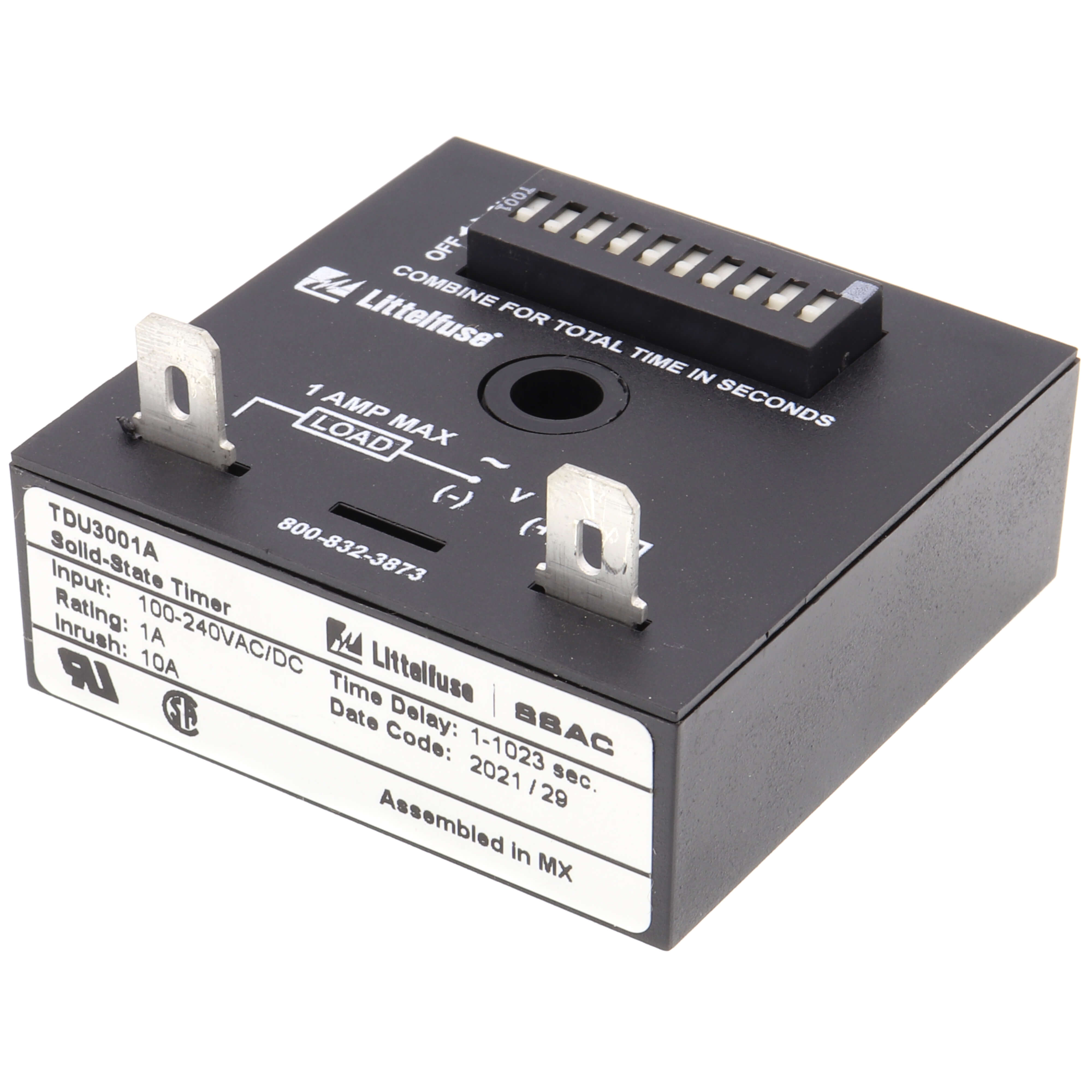 TDU3001A - Littelfuse TDU3001A - 1 to 1023 sec. Solid State Delay