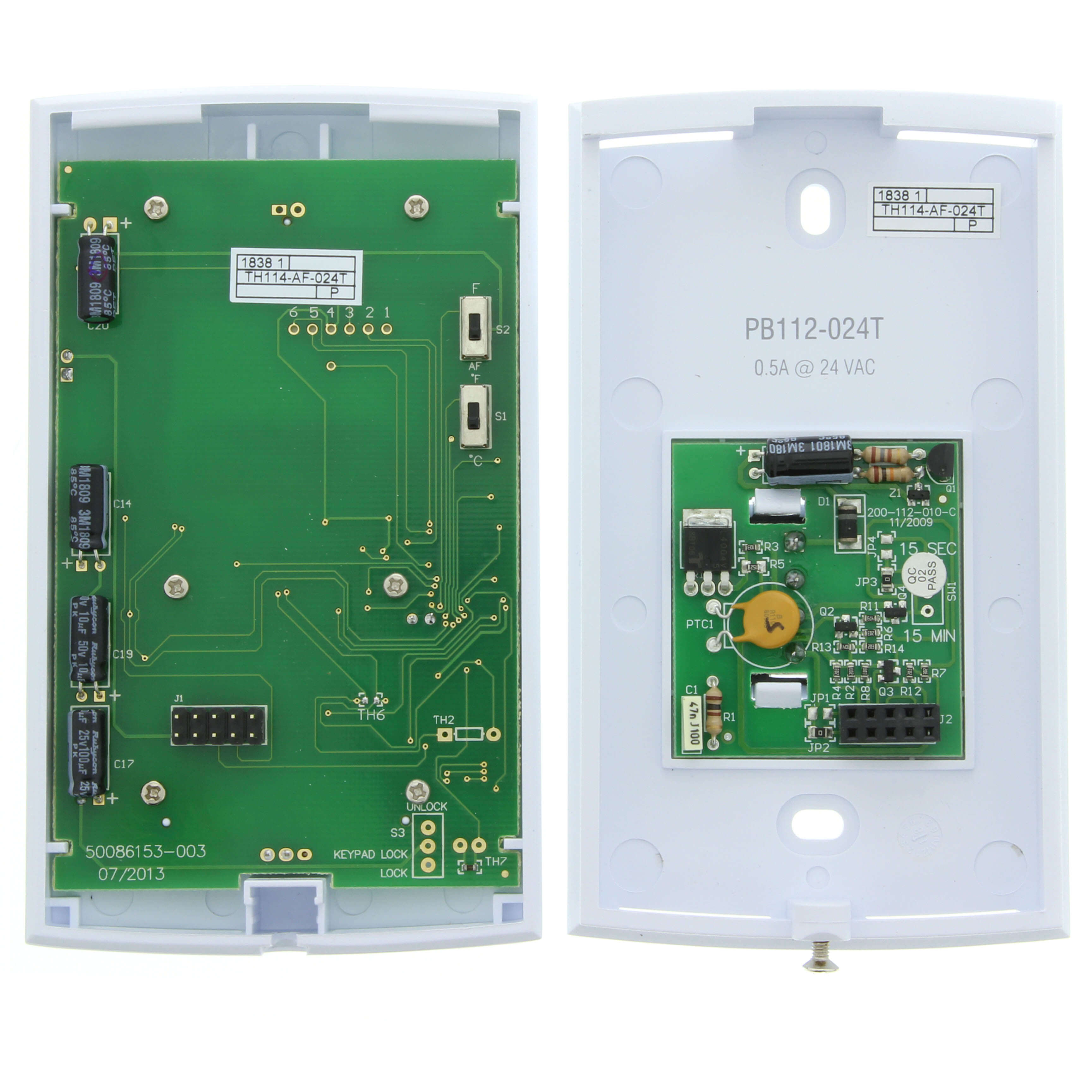 Honeywell Home TH114-AF-024T - Low Voltage Non-Programmable Thermostat for  Electric Heating (Ambient u0026 Floor)