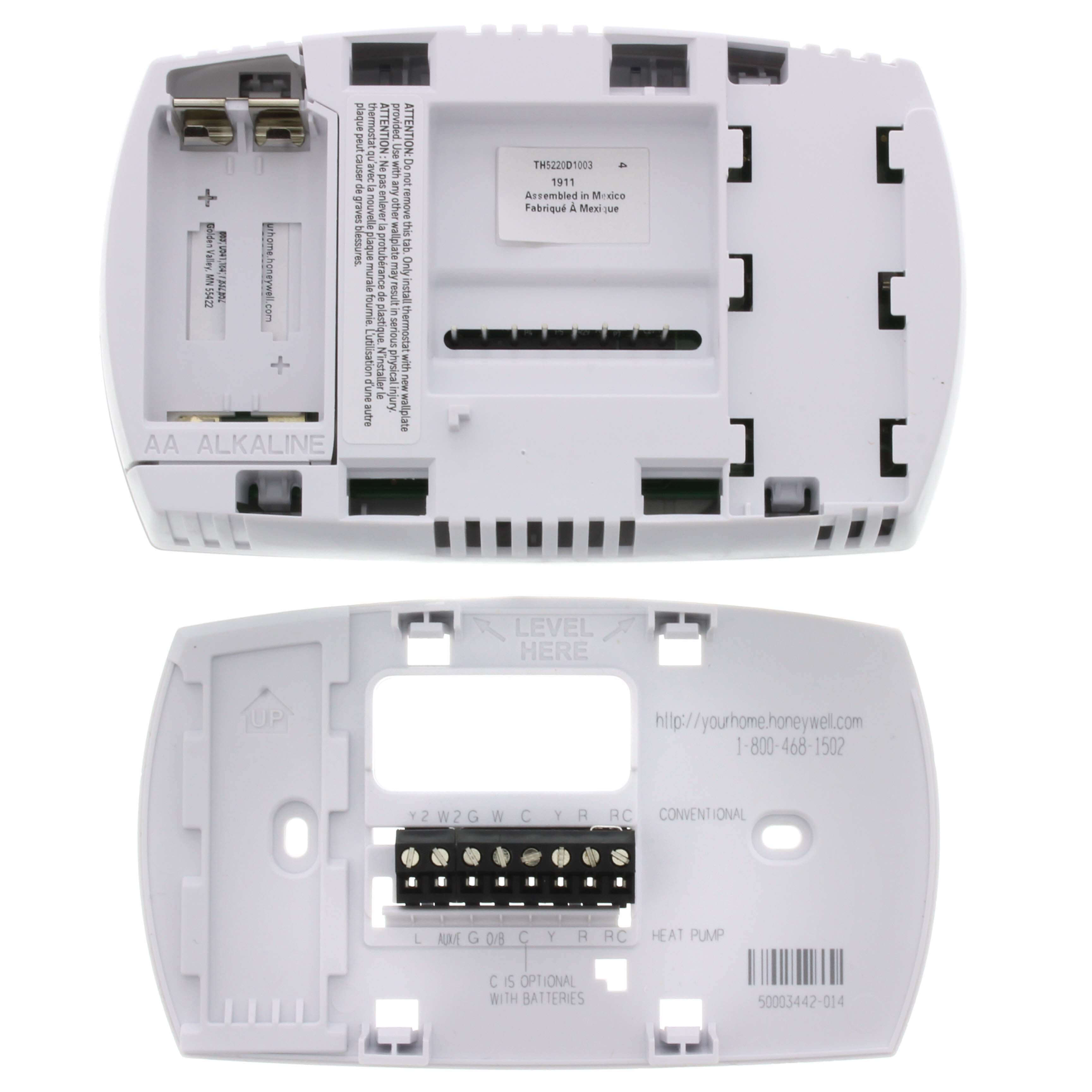 Honeywell TH5220D1003 - FocusPro Non-Programmable, 2H/2C Thermostat -  SupplyHouse.com