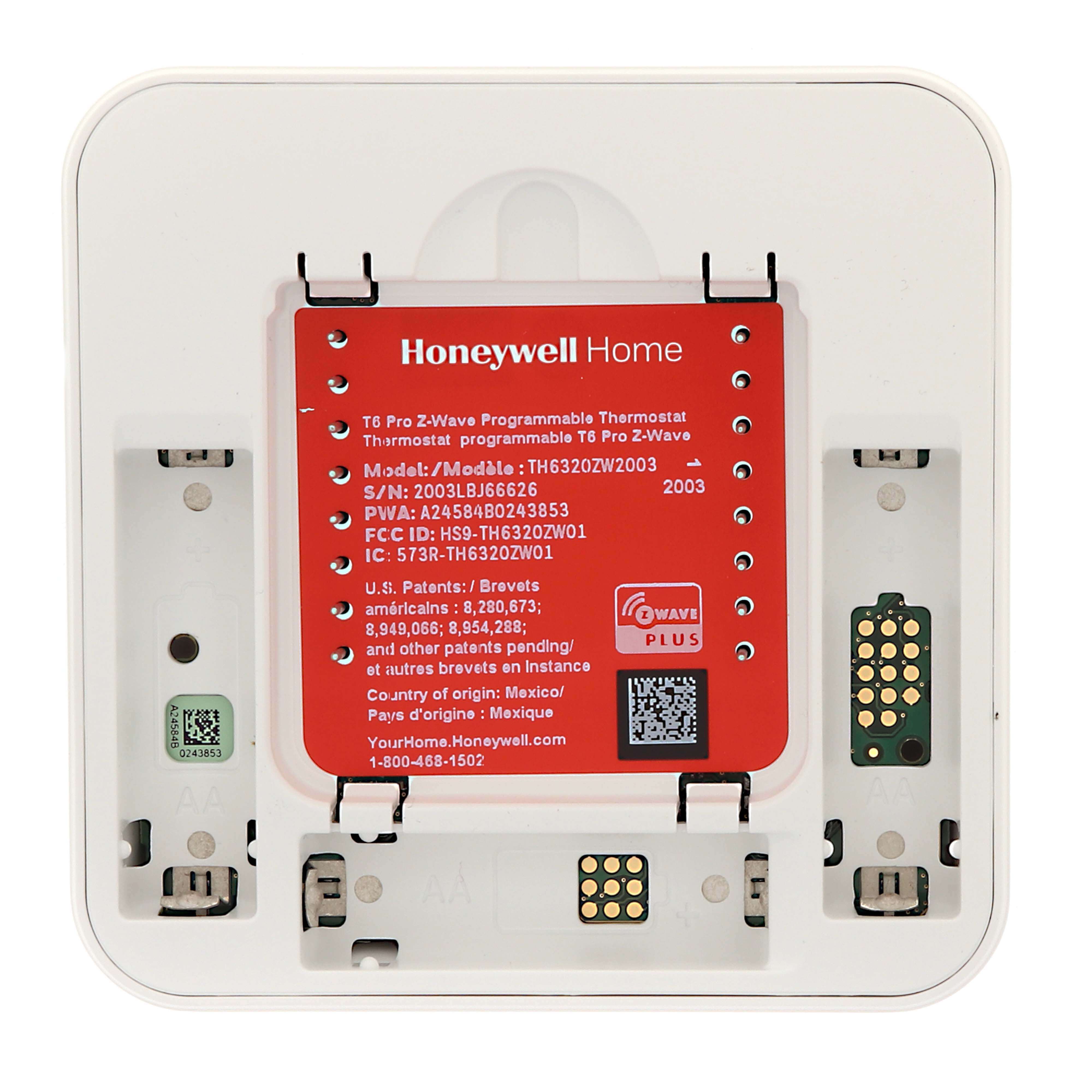 TH6320ZW2003 - Honeywell Home TH6320ZW2003 - Z-Wave T6 Pro Programmable  Thermostat, 3H/2C Heat Pump, 2H/2C Conventional