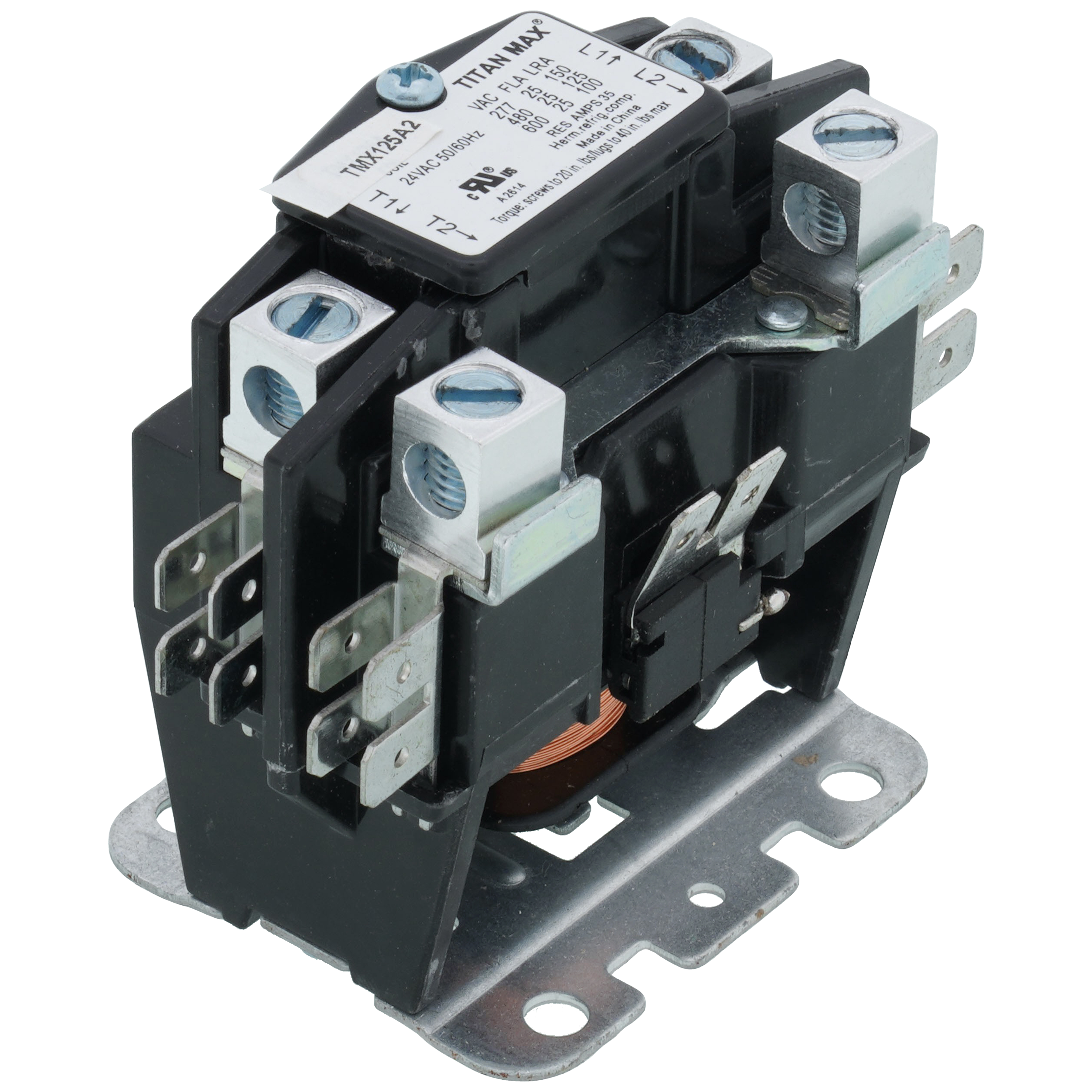 TMX125A2 - Titan Max TMX125A2 - 1 Pole DP Contactor, 24 Volt Coil