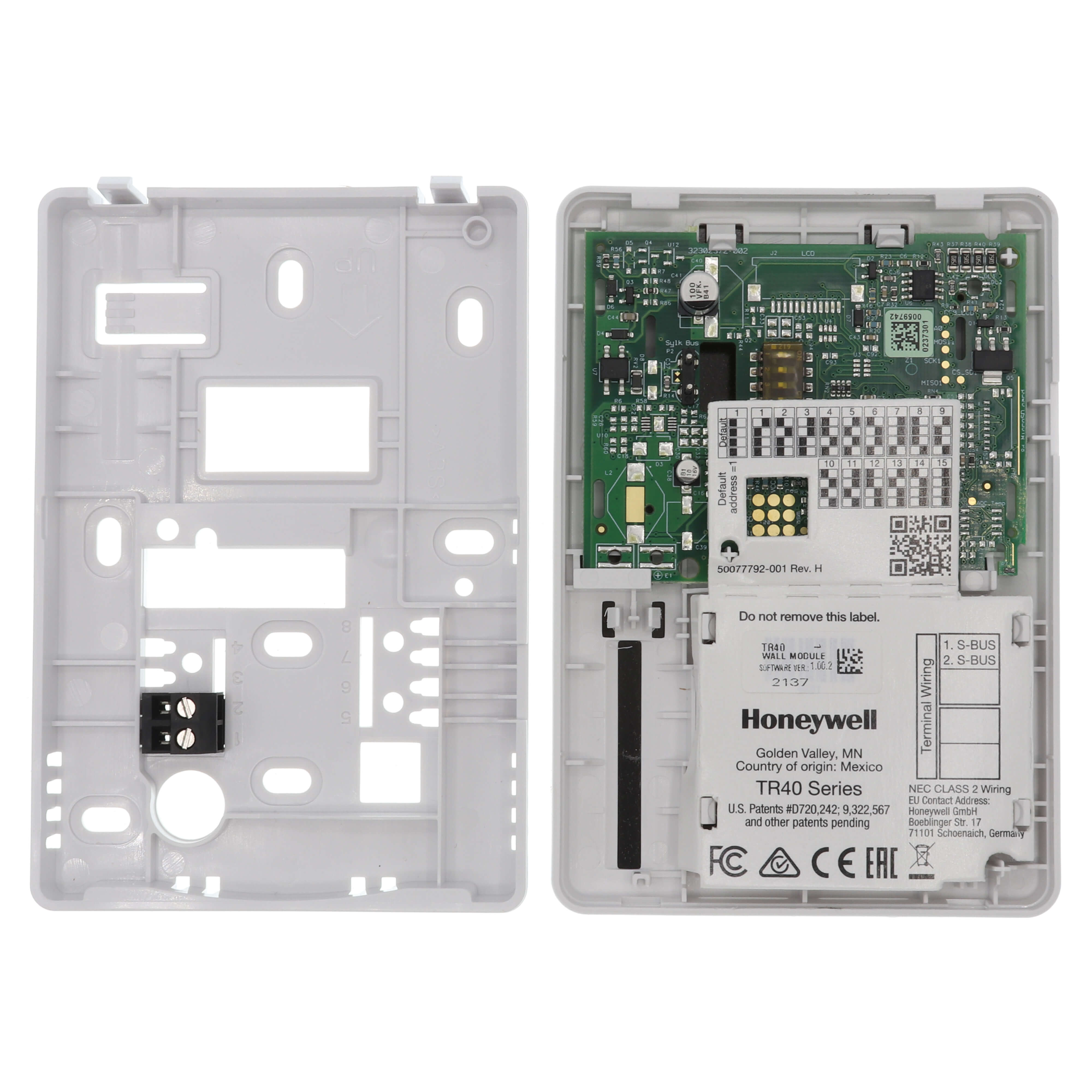 Sylk Wall Module Honeywell TR42 LCD Temperature Module - Two-Wire Sylk ...