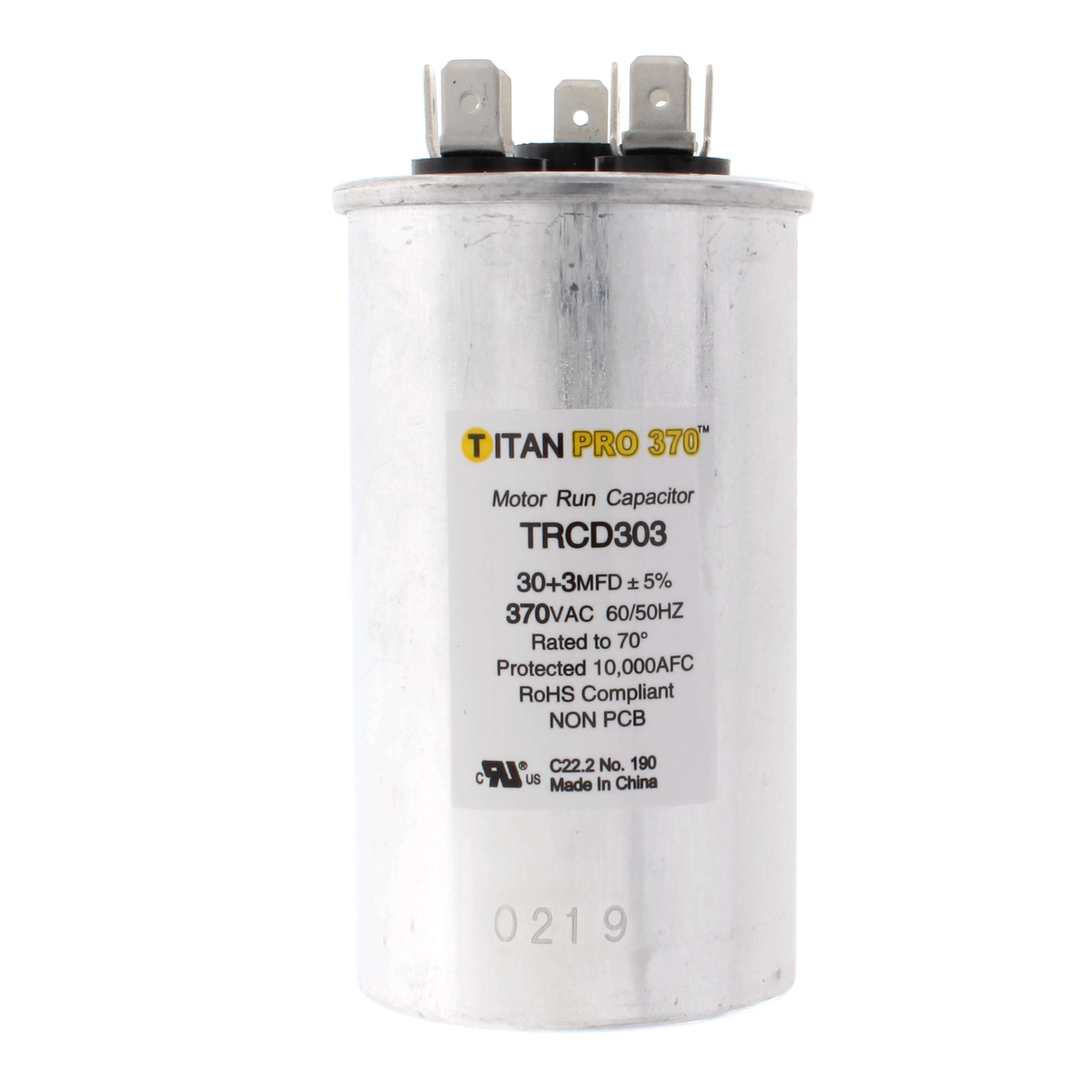 TRCD303 - Titan Pro TRCD303 - 30/3 MFD Round Dual Motor Run