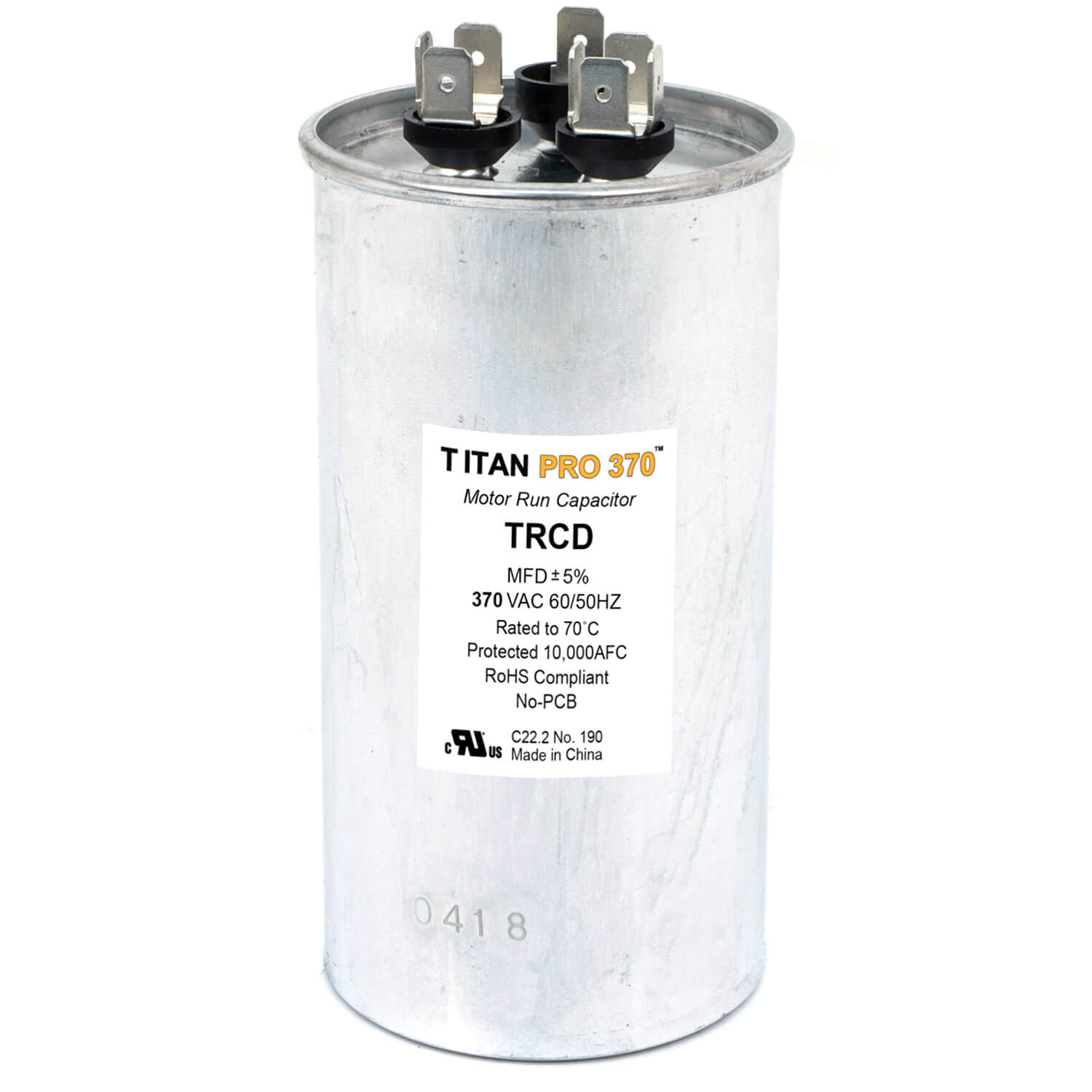 TRCD3575 - Titan Pro TRCD3575 - 35/7.5 MFD Round Dual Motor Run