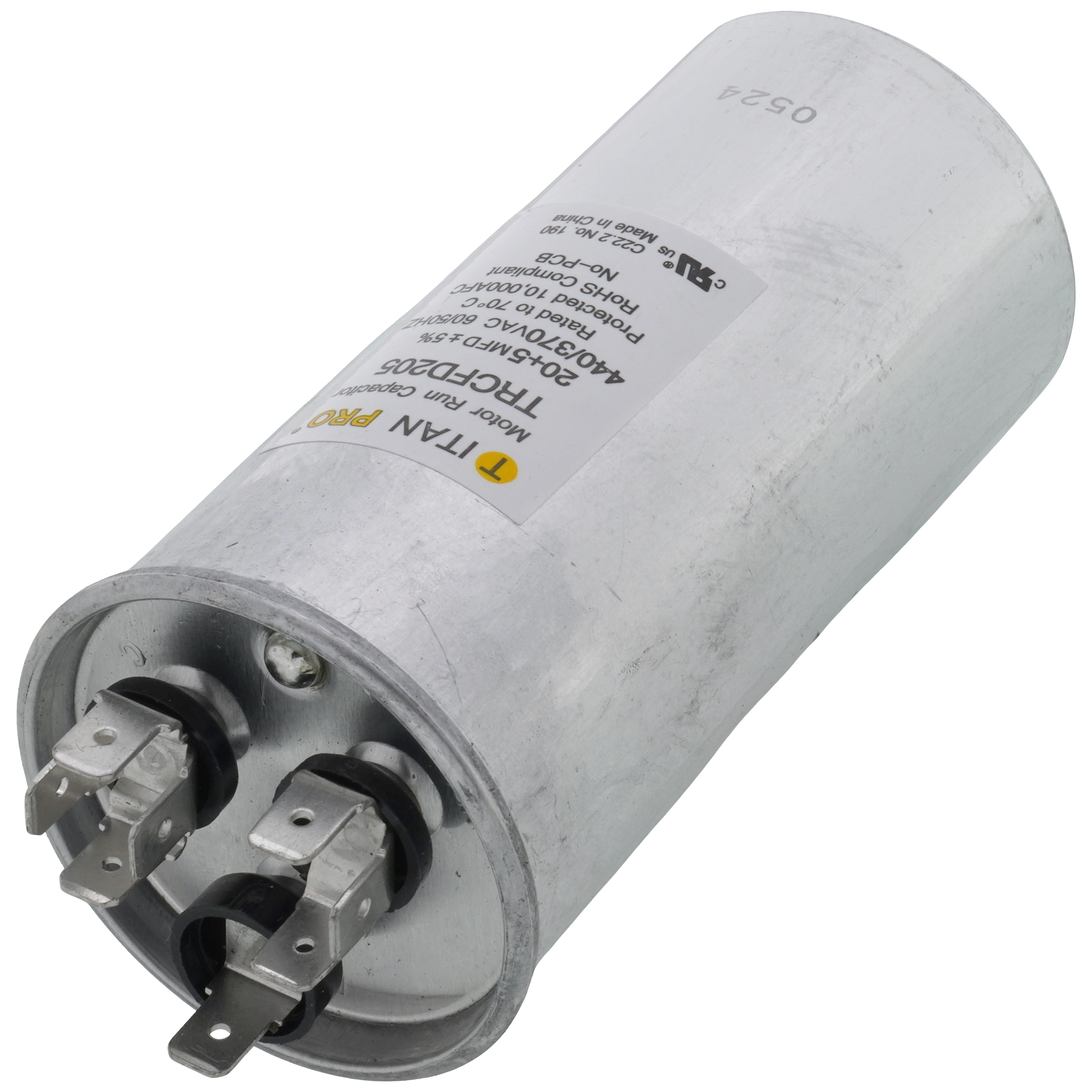 TRCFD205 - Titan Pro TRCFD205 - 20/5 MFD Round Dual Motor Run