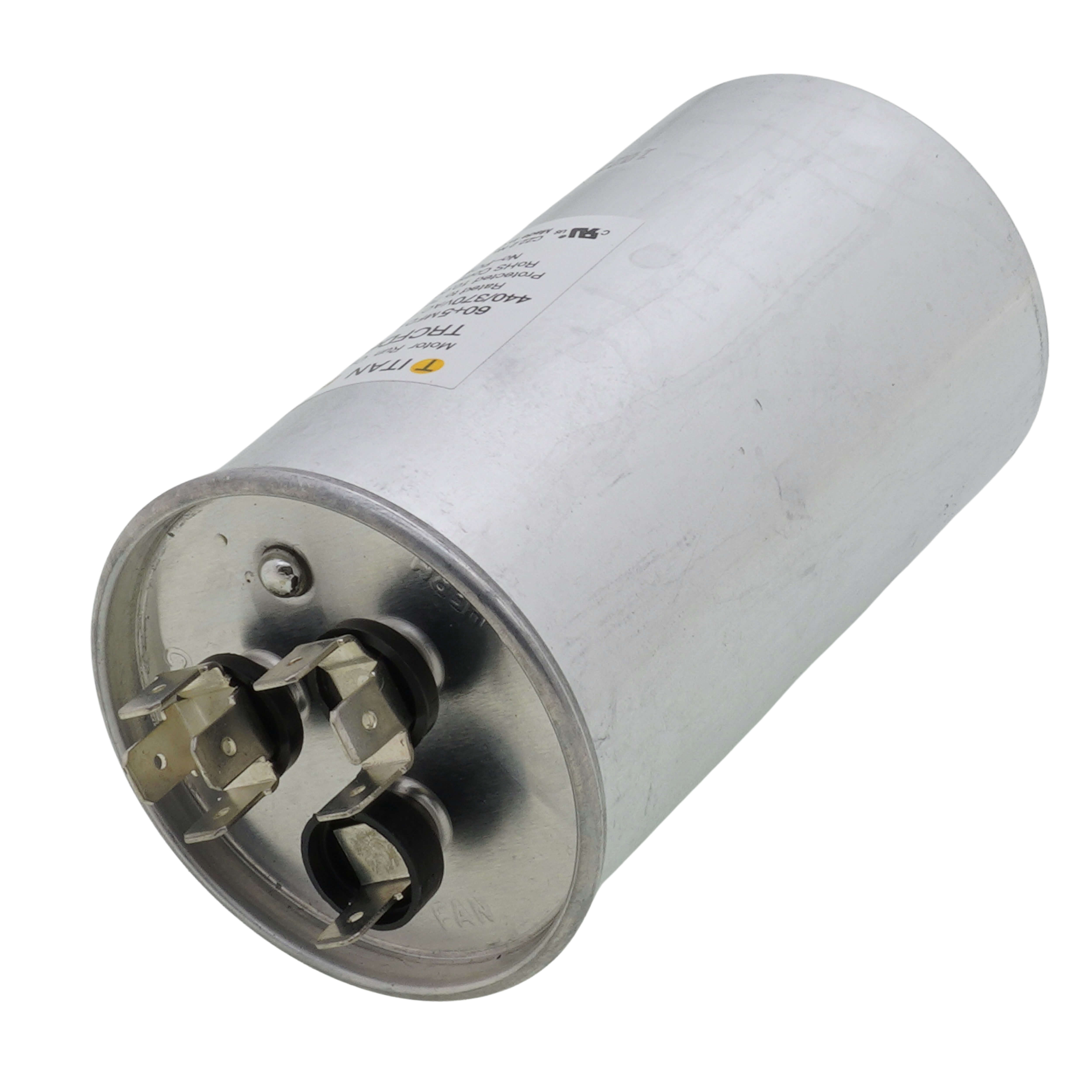 TitanPro TRCFD6075 Dual Run Capacitor 60/7.5 MFD 440/370V – For HVAC Motors, By Packard 13 thumbnail image