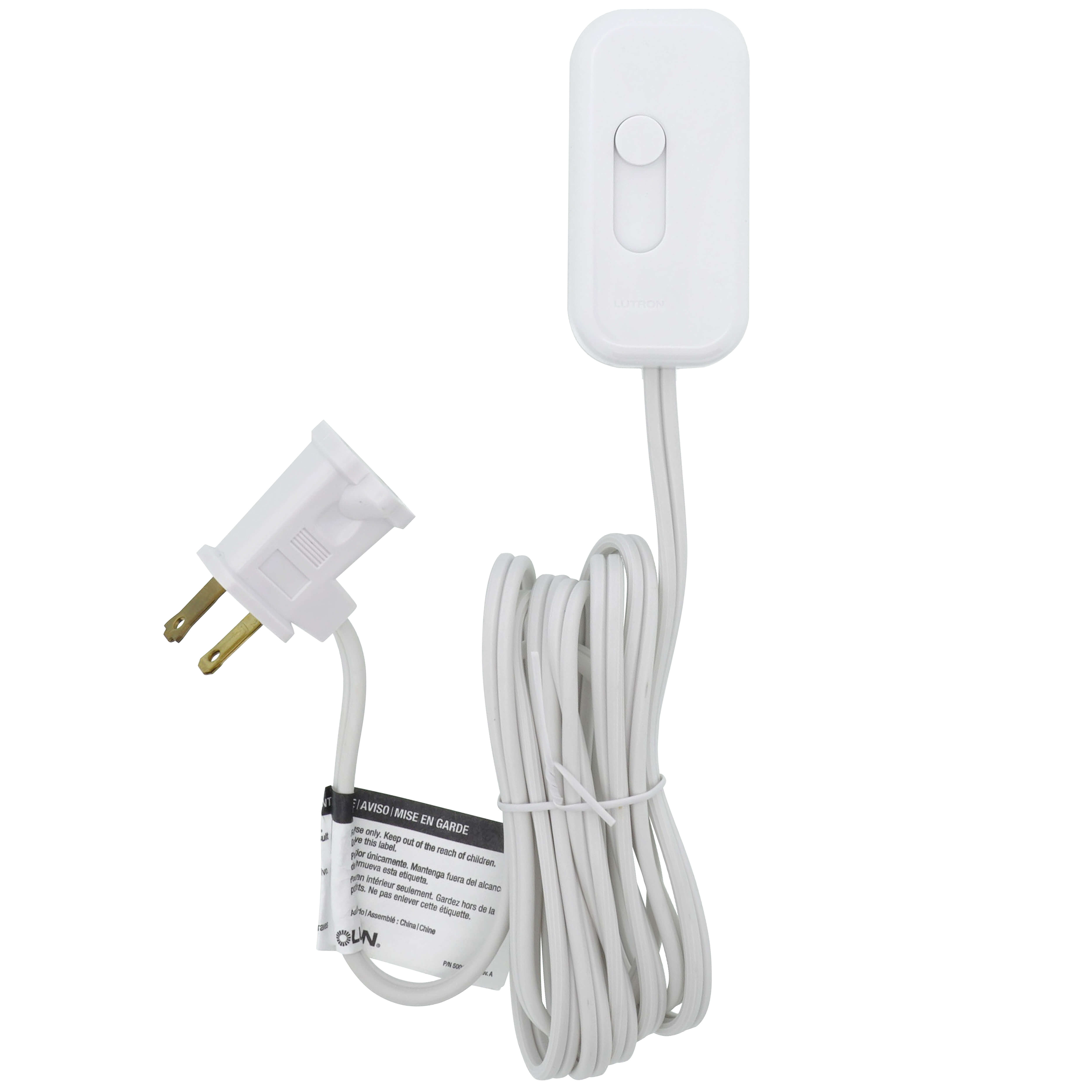 Lutron Credenza LED+ Plug-In Lamp Dimmer – 100W, White, TTCL-100H-WH, New