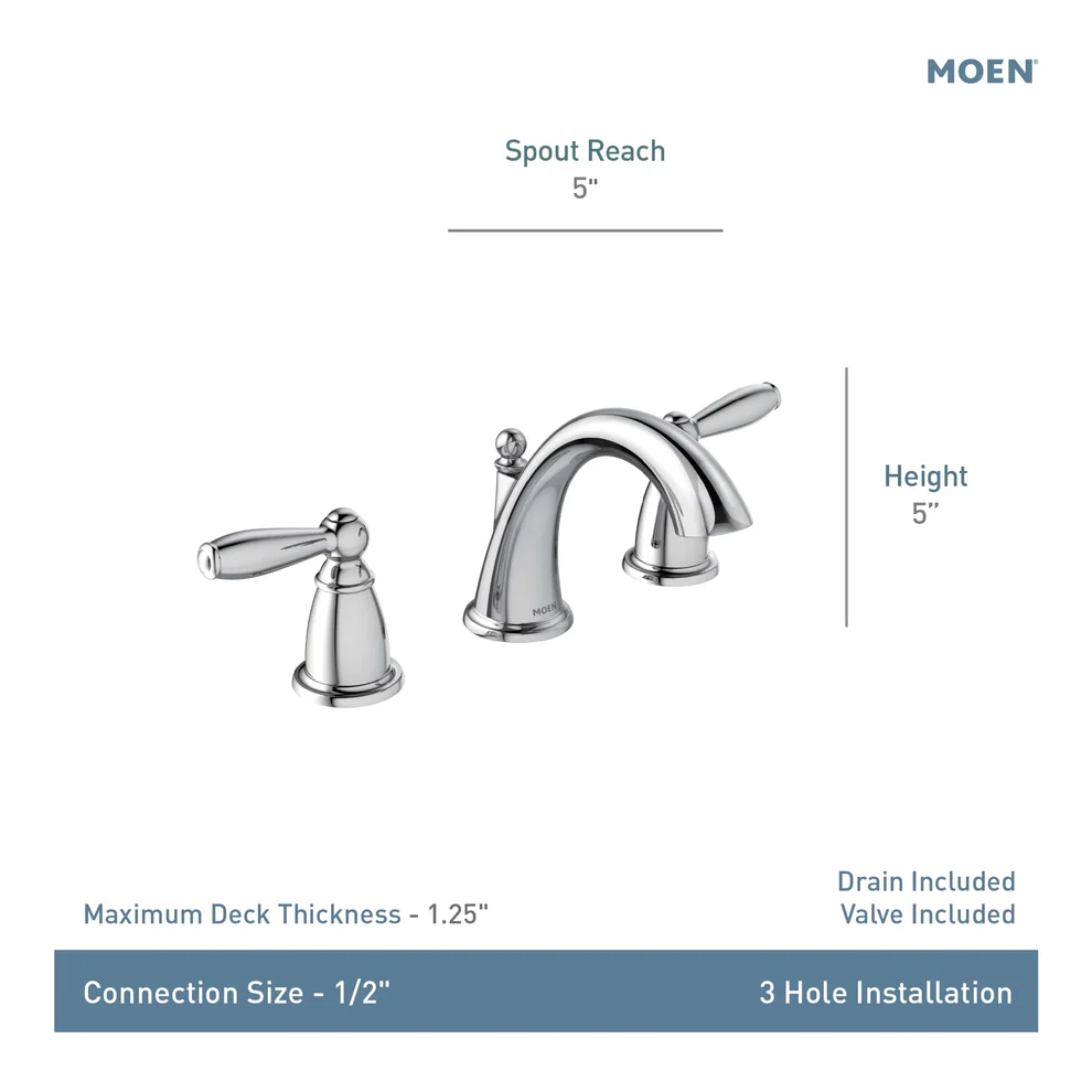 TV6620 - Moen TV6620 - Brantford Two-Handle High Arc Bathroom
