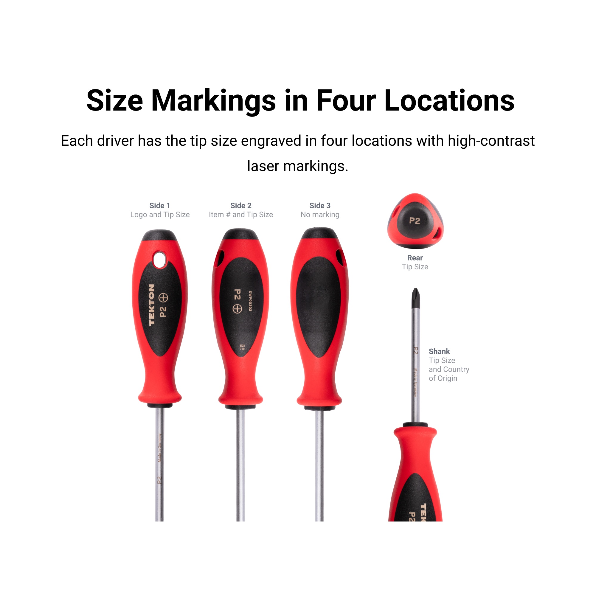 DSP31000 - Tekton DSP31000 - #0 Phillips Hard Handle Screwdriver DSP31000 - Tekton DSP31000 - #0 Phillips Hard Handle Screwdriver