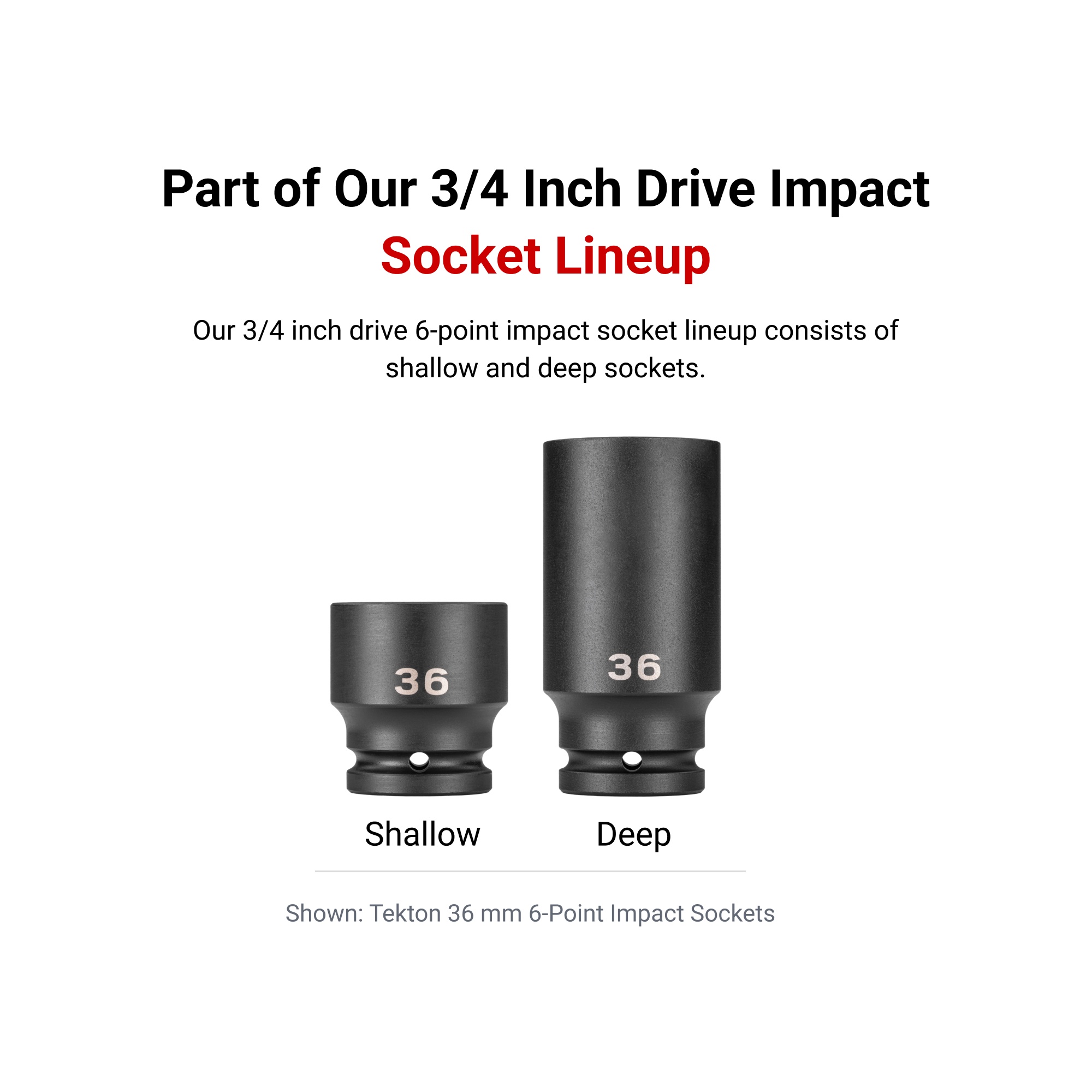 TEKTON 3/4-in Drive Metric 21mm Deep Socket SHD33121 at