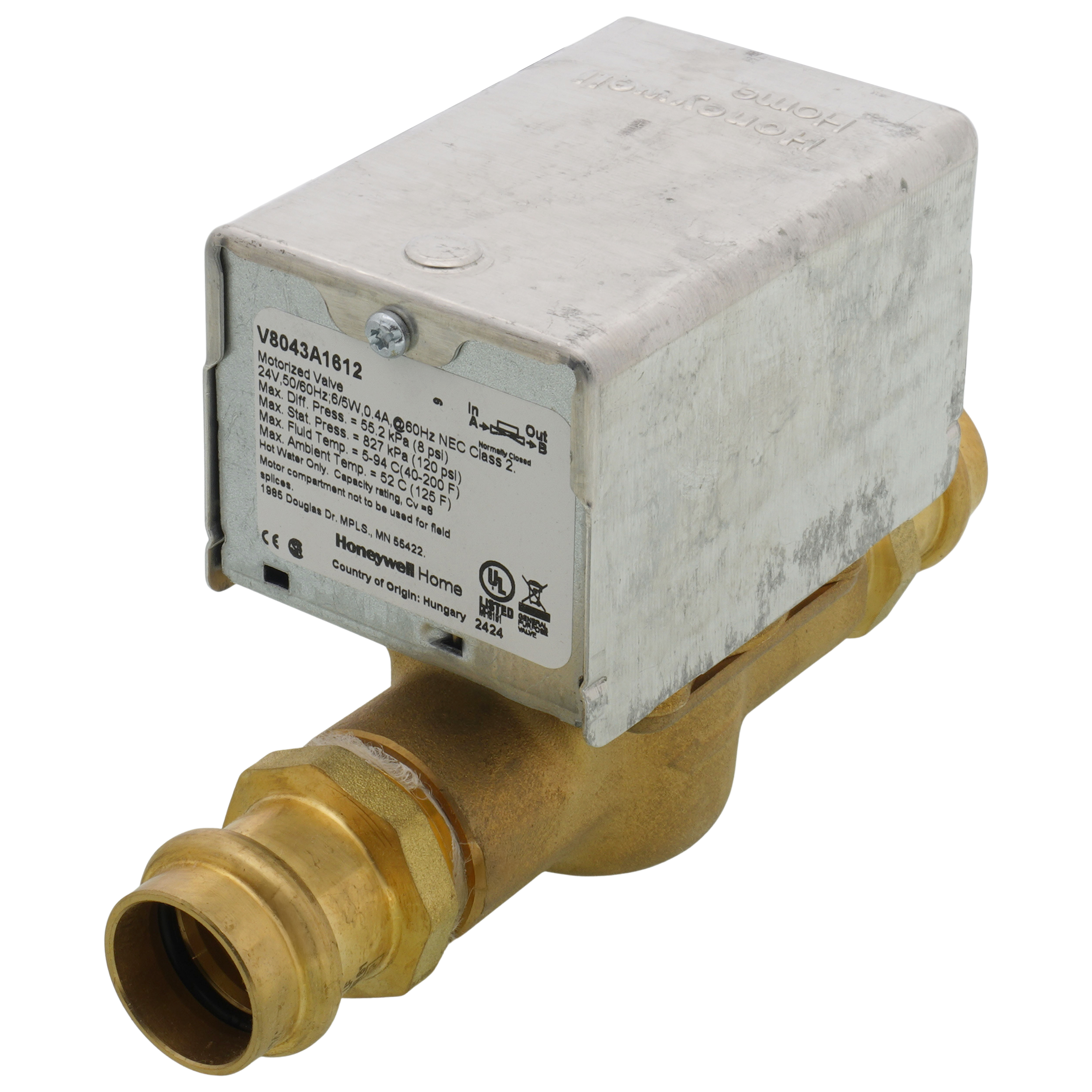 V8043A1612 - Honeywell Home V8043A1612 - 3/4