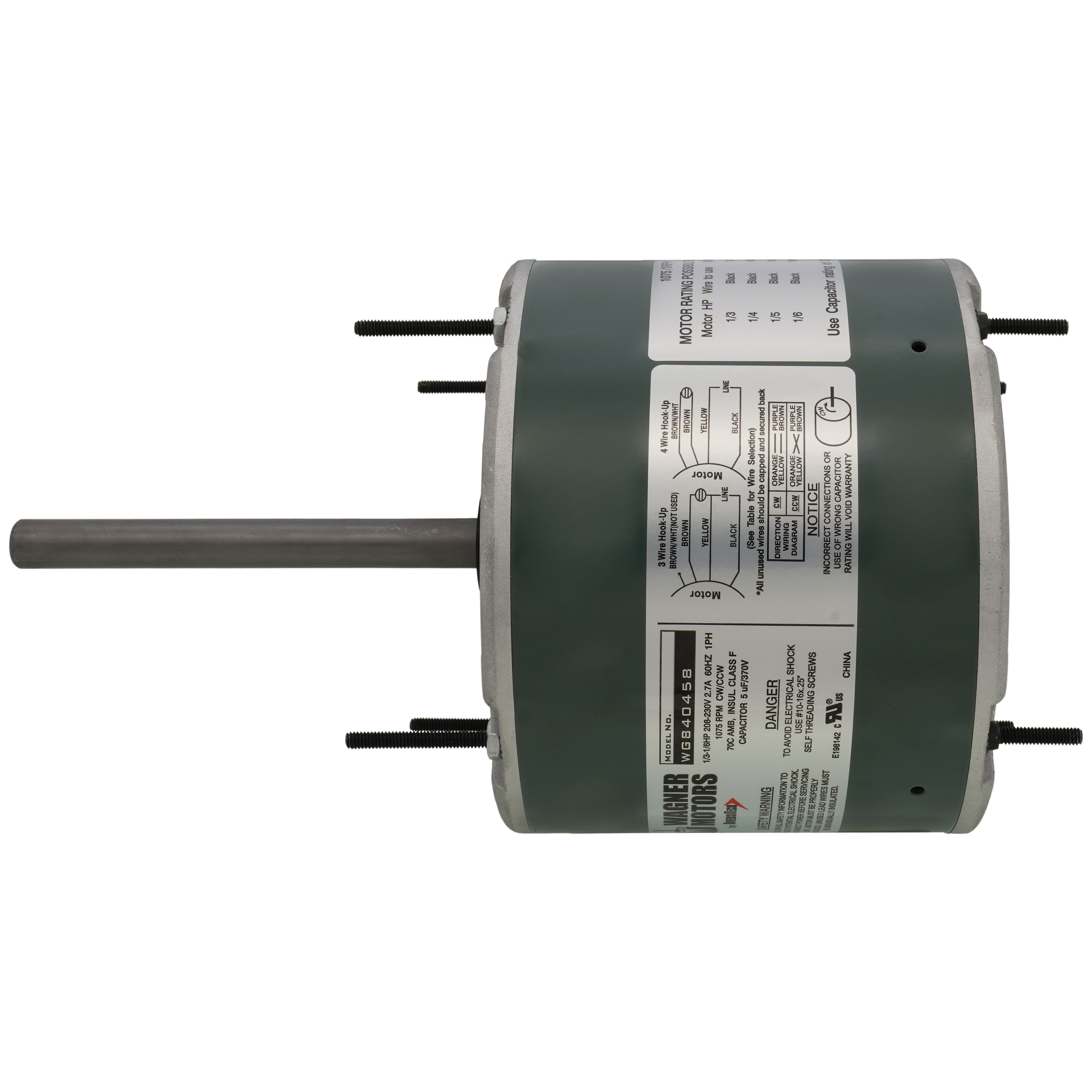WG840458 - DiversiTech WG840458 - 1/3 - 1/6 HP, 208-230 VAC