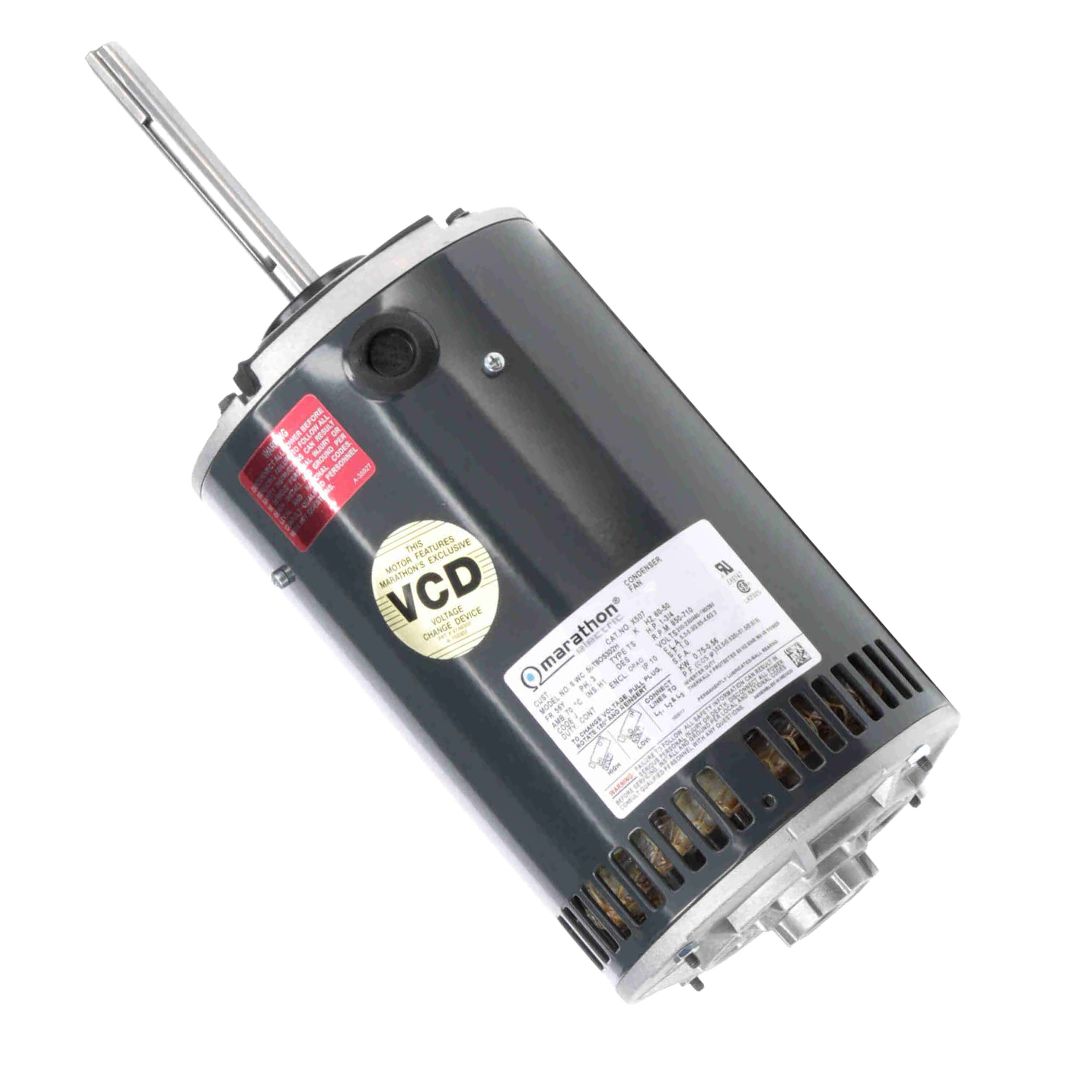 X507 - Marathon Motors X507 - Refrigeration Fan - 1 HP, 850 RPM, 3