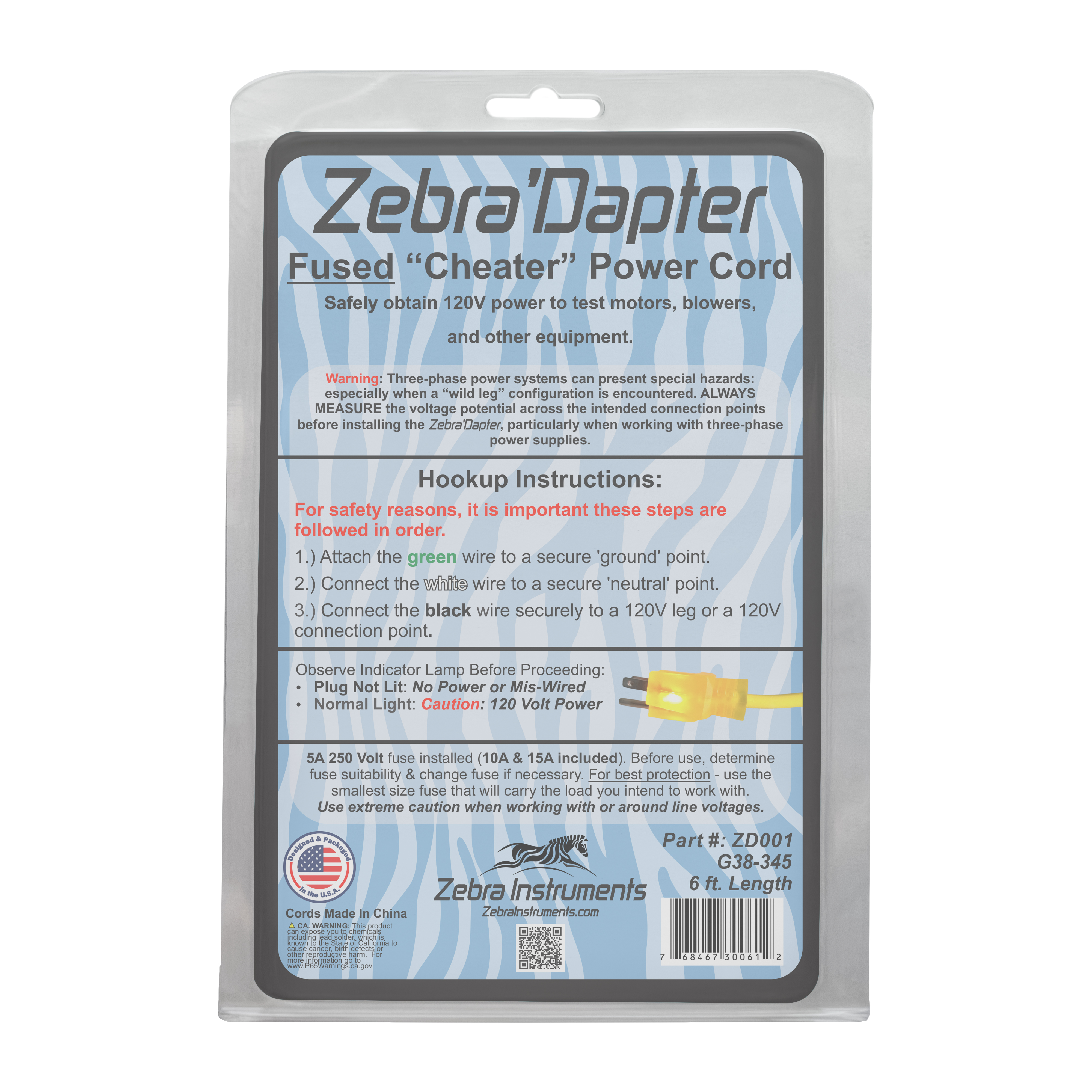 ZD001 - Zebra Instruments ZD001 - Zebra'Dapter – 72
