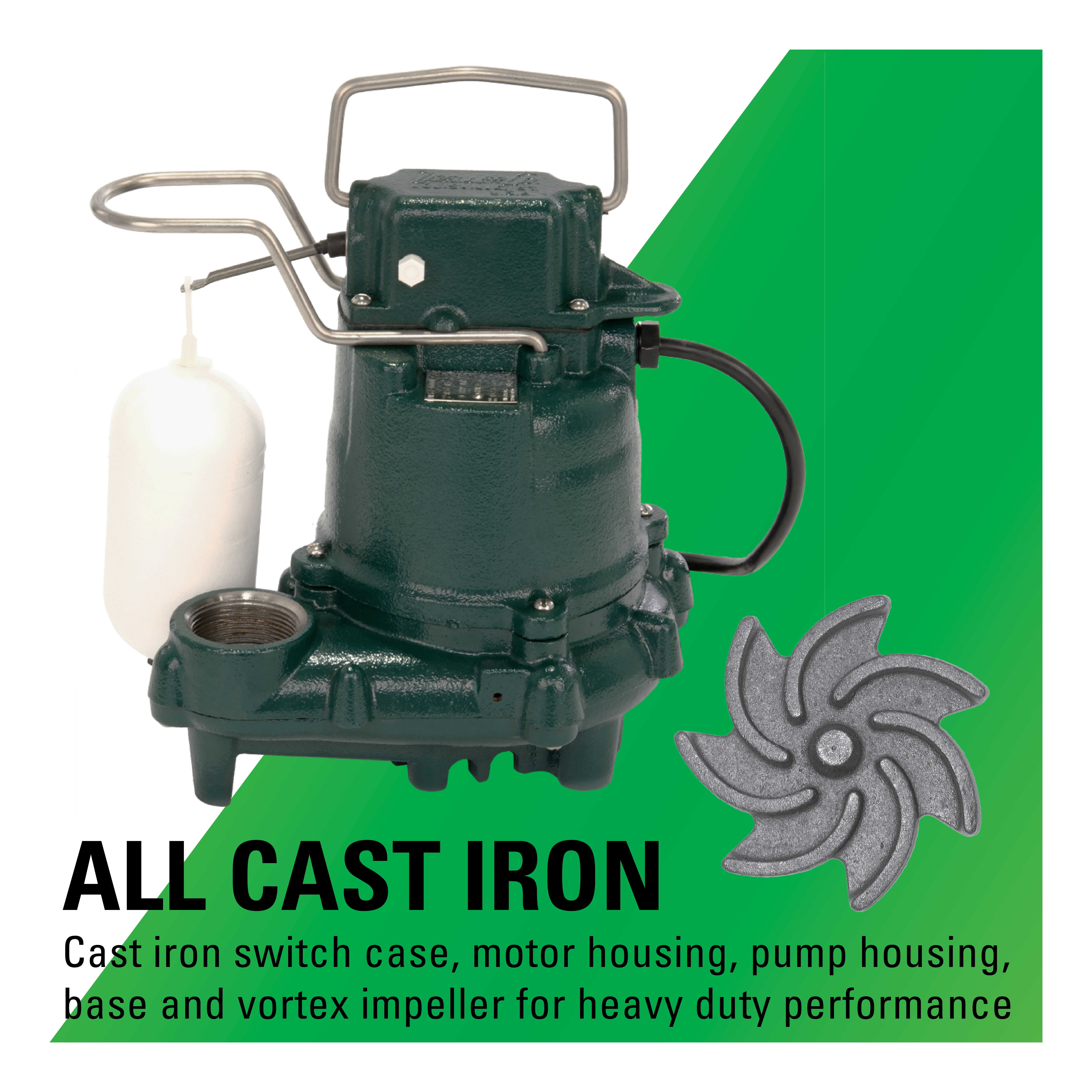 Zoeller 57-0001 - Mighty-Mate Automatic Cast Iron Effluent Pump