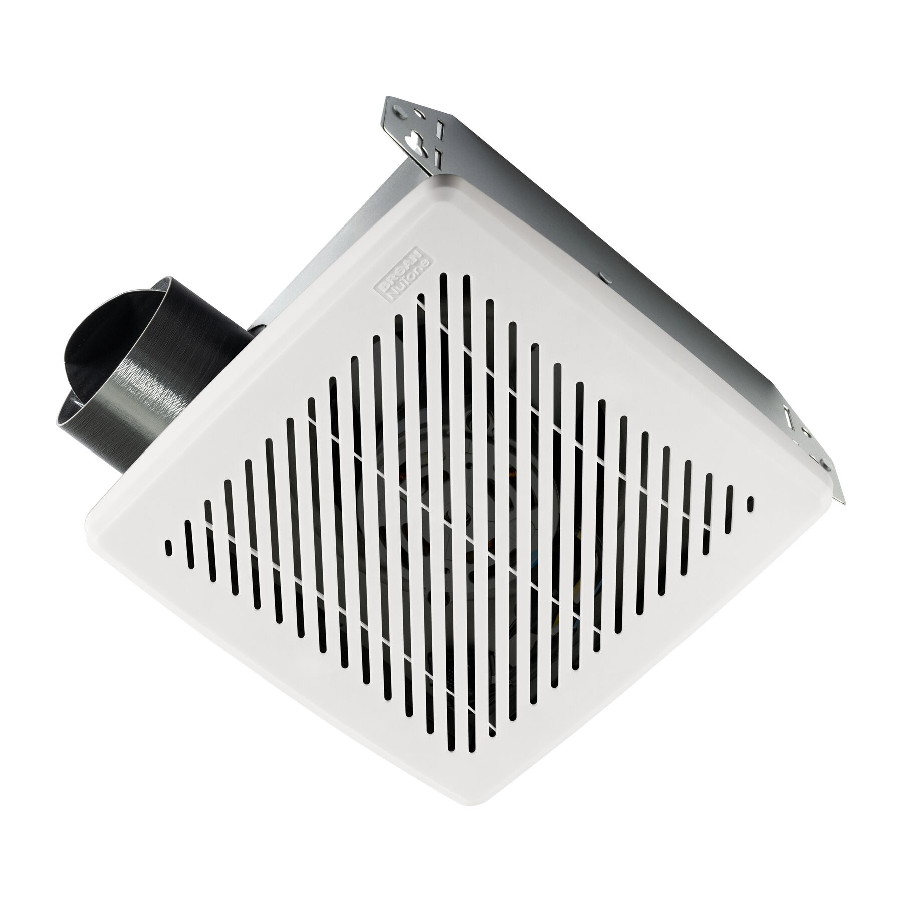 Air King AS50 50 CFM Ceiling Exhaust Fan – 3.0 Sones, 3.75" Slim Housing, Wall Or Ceiling Mount, White, For Bathrooms Up To 60 Sq Ft