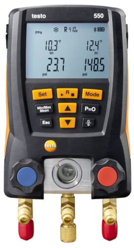 Testo 550 デジタルマニホールド Bluetooth デジタルマニホールド