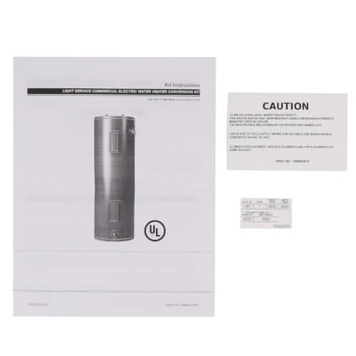 100293212 - AO Smith 100293212 - Kit, Conversion, Lte/dce, 4500w240v