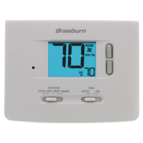 1220NC - Braeburn 1220NC - 2 Heat/1 Cool Non-Programmable Thermostat -  Builder Series