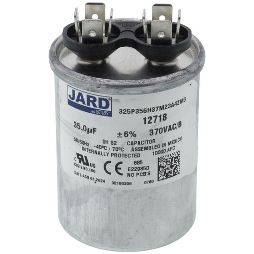 Rady - kor 12718 - Jard 12718 - 35 MFD Round Run Capacitor (370V)