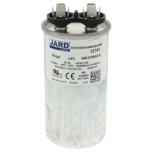 ジャウフレ 12741 - Jard 12741 - 30 MFD Round Run Capacitor (440/370V)