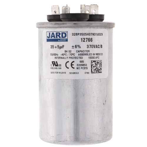 12766 - Jard 12766 - 35/5 MFD Round Run Capacitor (370V)