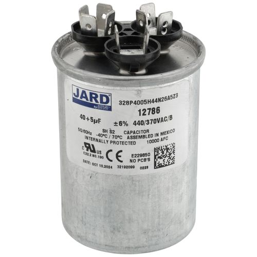 Jard 12786 40/5 MFD Round Run Capacitor - SupplyHouse.com