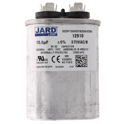 12910-MARS - MARS 12910-MARS - 15 MFD Oval Run Capacitor (370V)