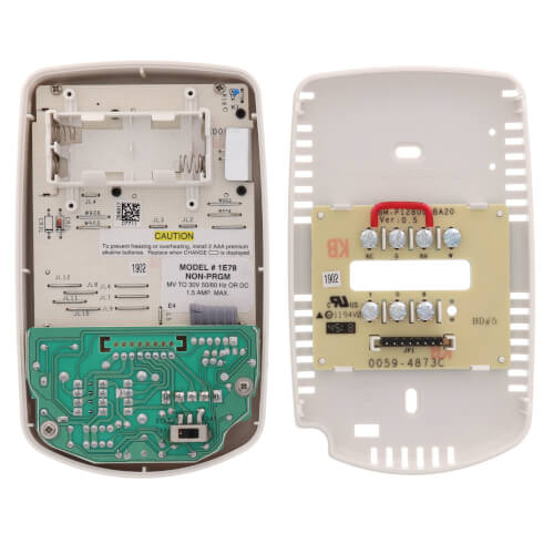 1E78-144 - White Rodgers 1E78-144 - Non-Programmable Thermostat, 24 Volt or  Millivolt system, Vertical
