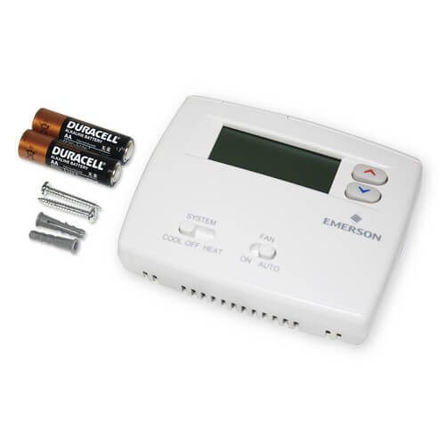 1F86-0244 - White Rodgers 1F86-0244 - Non-Programmable, 1H/1C, Blue 2  Digital Thermostat, Replaces 1F86-344