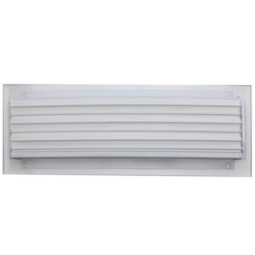 22456 - Hart u0026 Cooley 22456 - A618MS 14 x 4 (Wall Opening Size) White  Sidewall/Ceiling Register (A618MS Series)