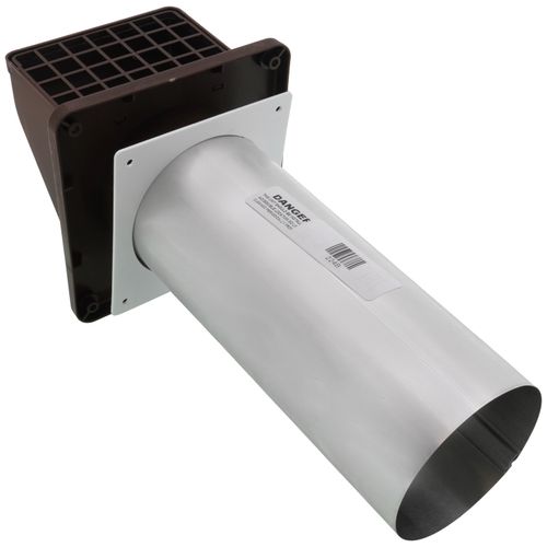 LAMBRO 604W 4-inch White Air Intake Vent – Fixed Louvers & Screen, Bulk Pack