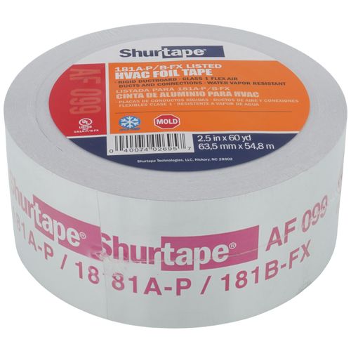 アルミテープ　（SUNTAPE） 232622 - Shurtape 232622 - AF 099 Silver Printed UL-181 Aluminum