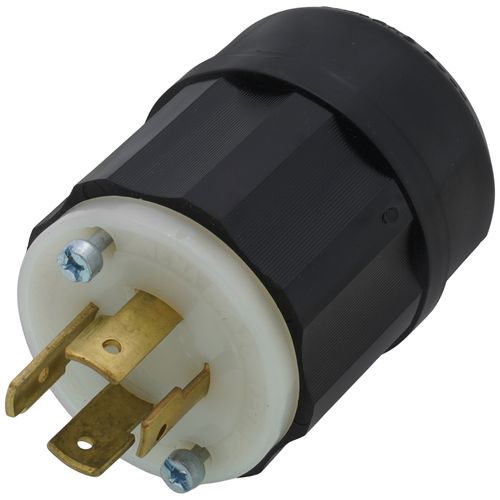 2411 - Leviton 2411 - Industrial Grade Locking Plug, 20A, 3P, NEMA