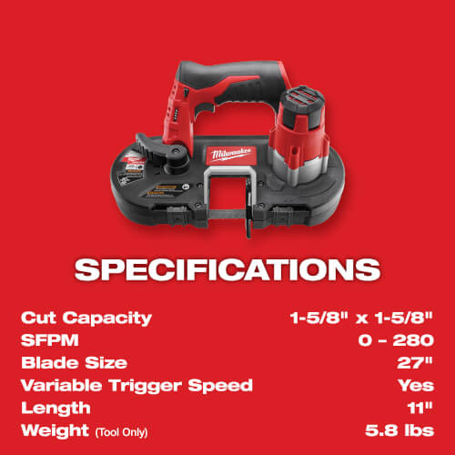2429-21XC - Milwaukee 2429-21XC - M12 Cordless Sub-Compact Band