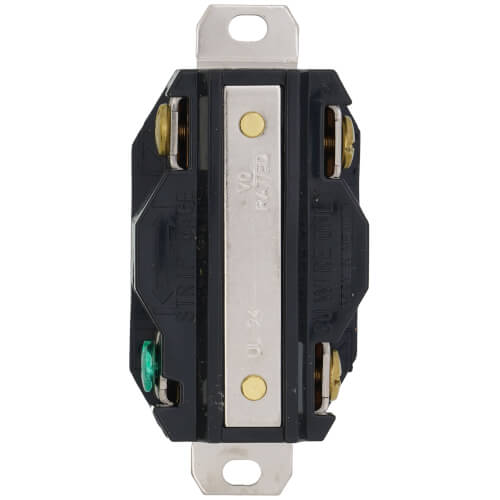 2430 - Leviton 2430 - Industrial Grade Locking Receptacle, 20A, 3