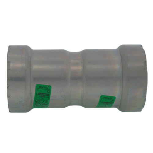 Viega MegaPressG 3/4 In. Press Carbon Steel Coupling With Stop  Gas Only 26315