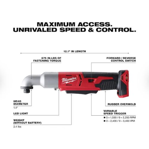 2667-20 - Milwaukee 2667-20 - M18 18V Lithium-Ion Cordless 1/4