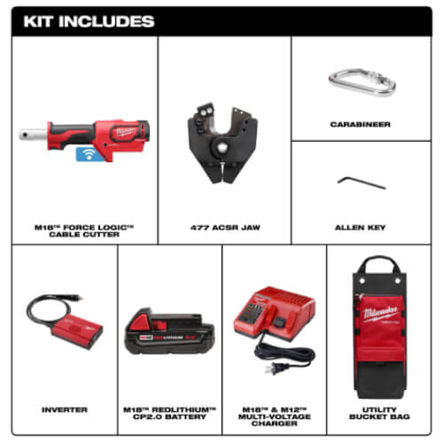 2672-21S - Milwaukee 2672-21S - M18 FORCE LOGIC Cable Cutter Kit