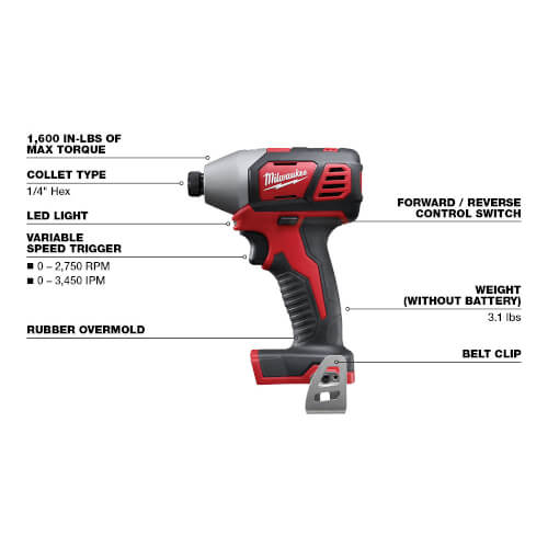 2695-24 - Milwaukee 2695-24 - M18 4-Tool Combo Kit (Hammer Drill