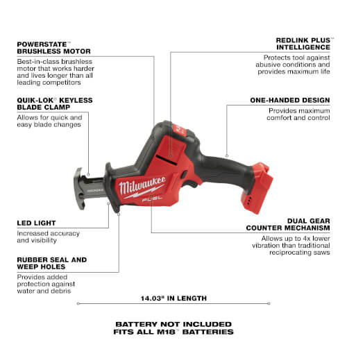 2719-20 - Milwaukee 2719-20 - M18 FUEL Hackzall